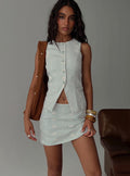 Theodosia Mini Skirt Sage