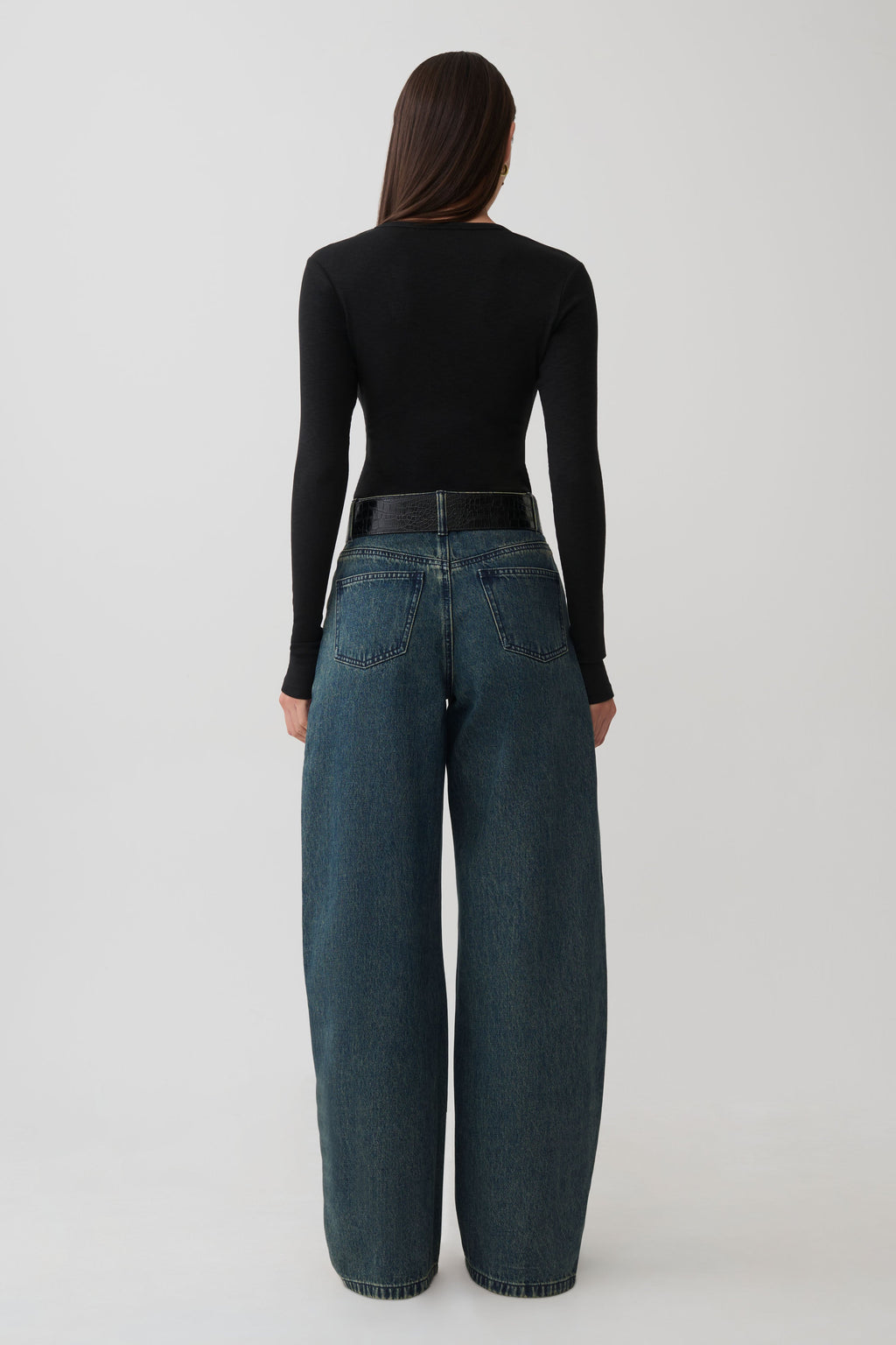 Leny Long Sleeve Top - Black