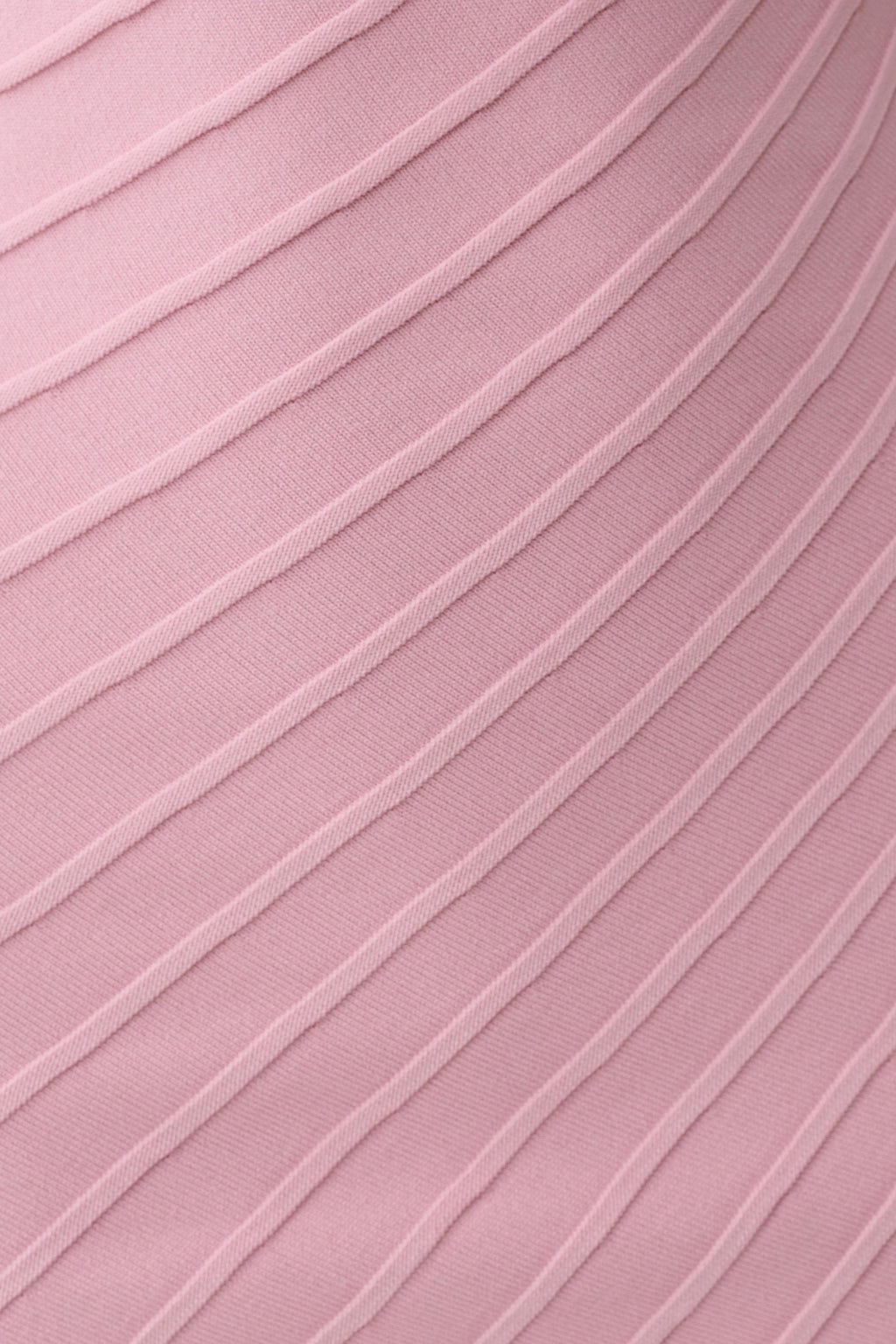 Posy Ribbed Sleeveless Mini Dress - Pink