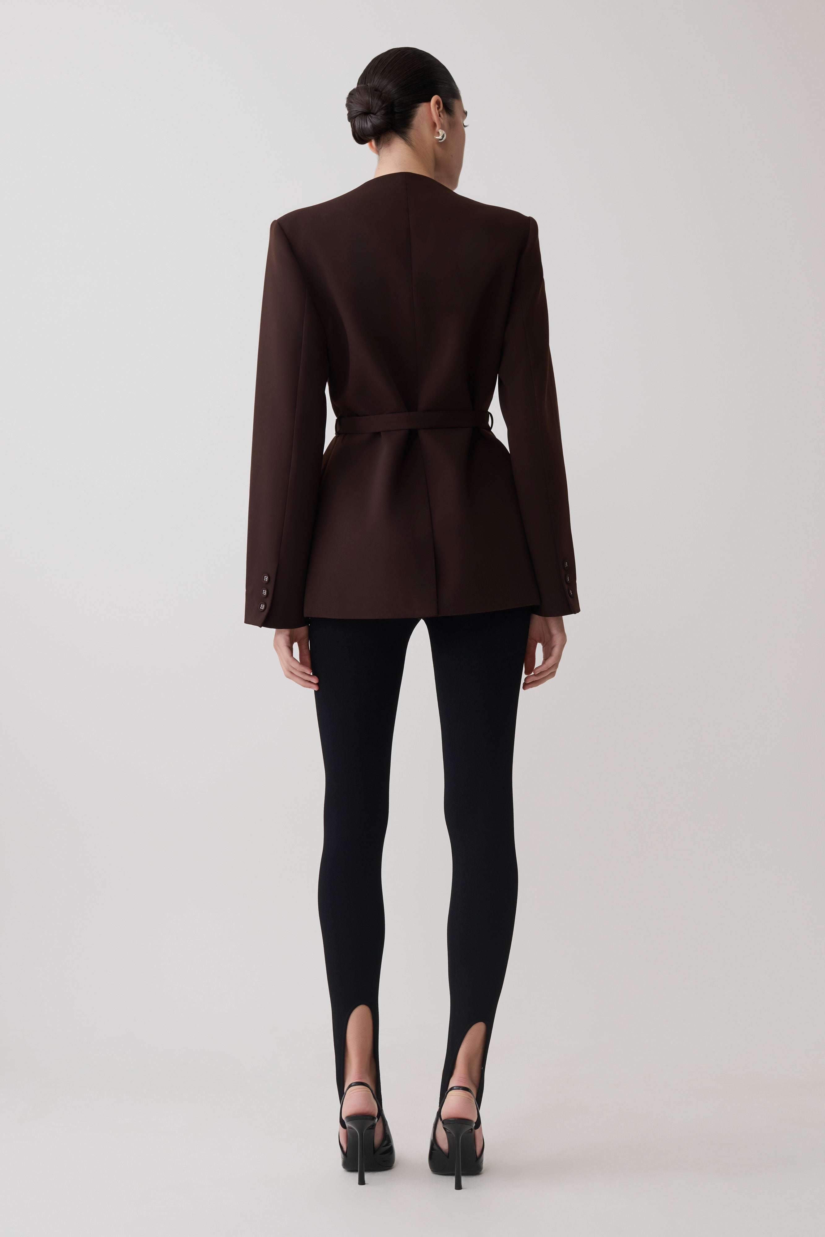 Valerie Stirrup Leggings - Black