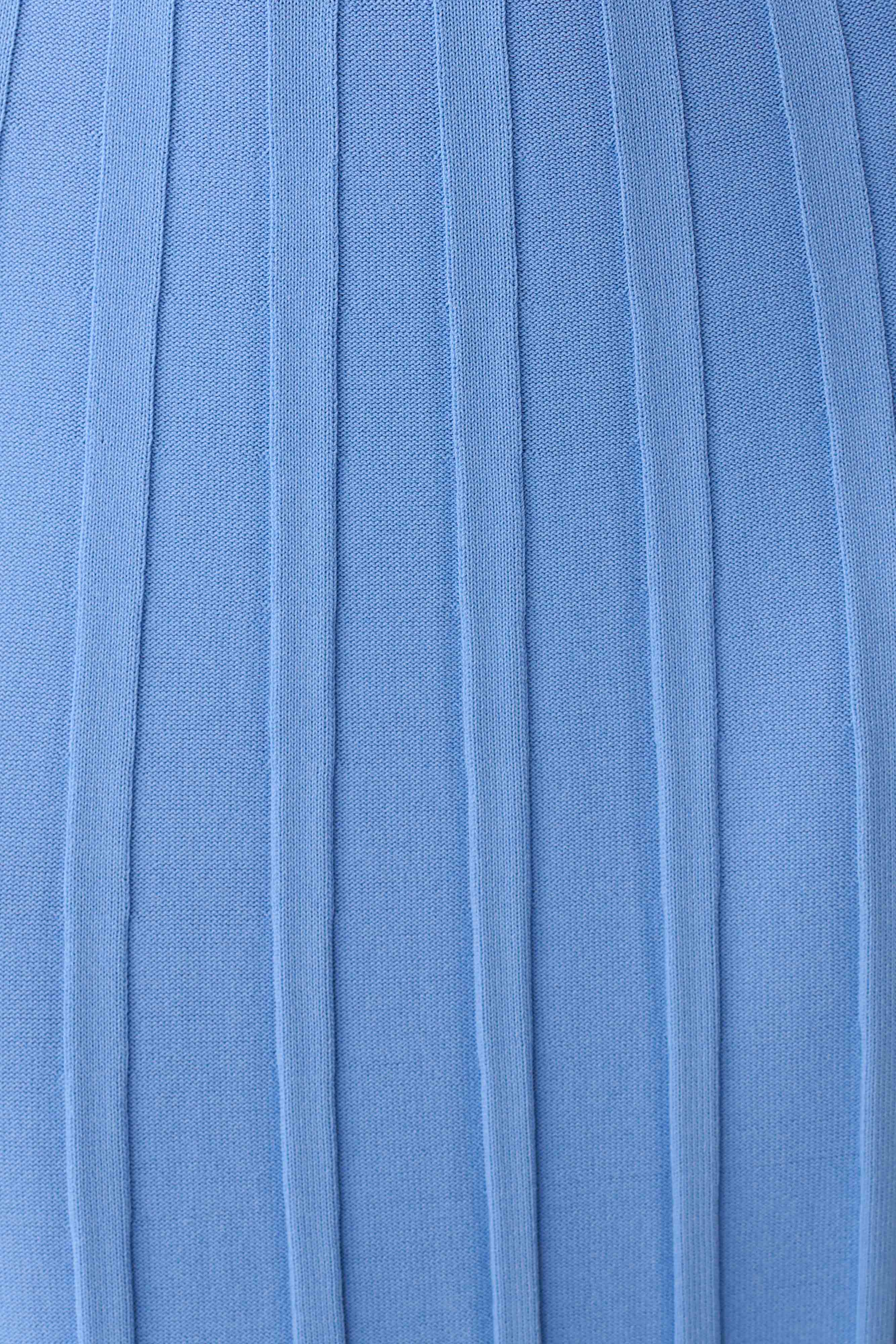 Pia Ribbed Strapless Maxi Dress - Periwinkle