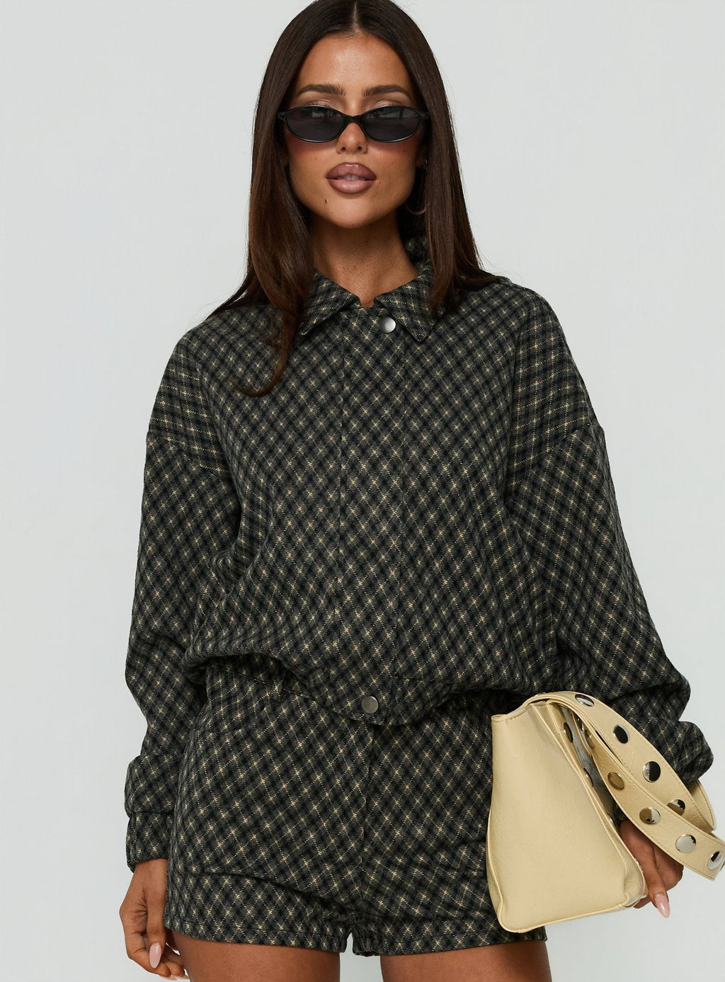 Vanya Collared Jacket Multi Check