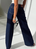Darla Low Rise Straight Leg Jean Dark Blue Wash Petite