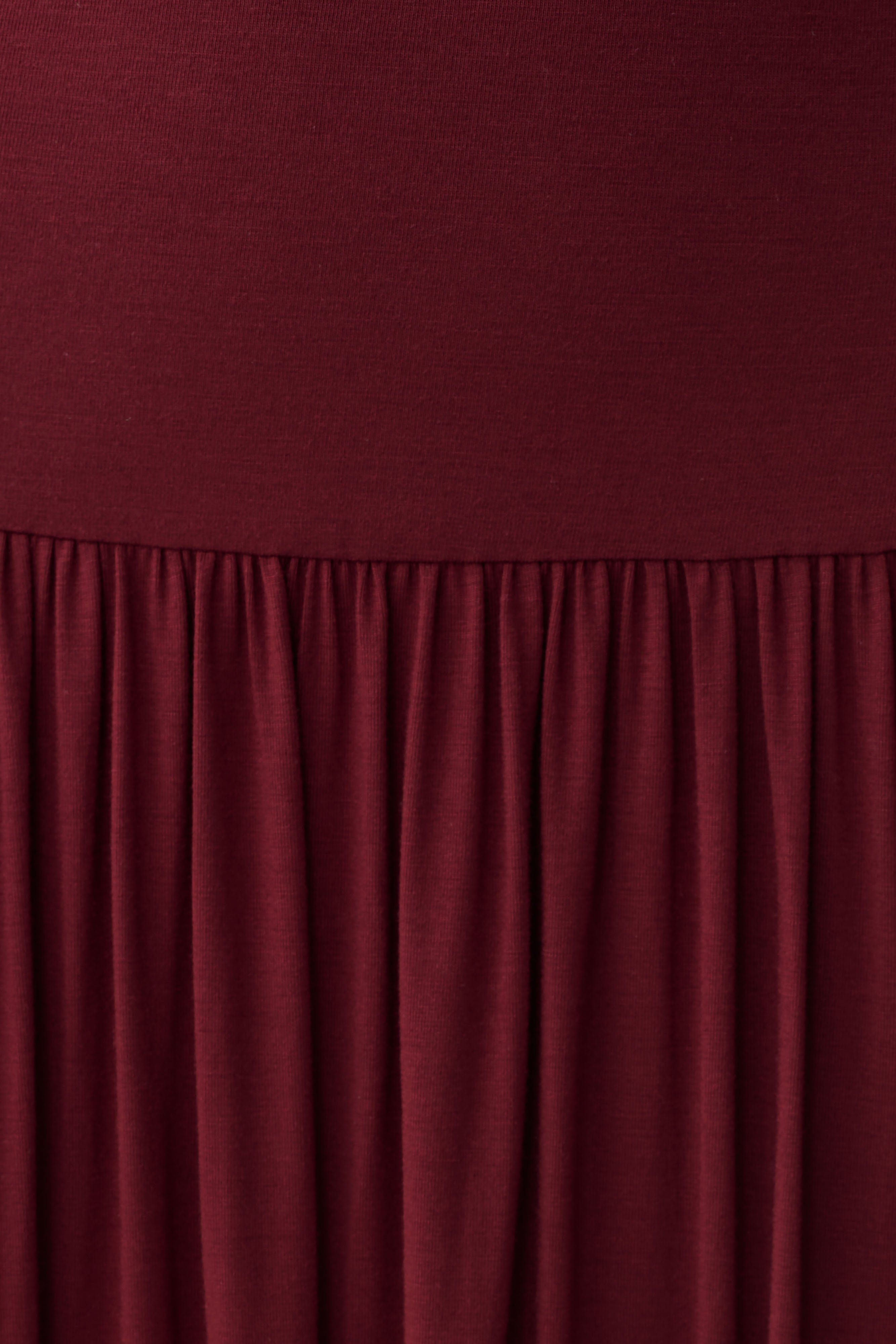 Zsela High Neck Modal Maxi Dress - Wine