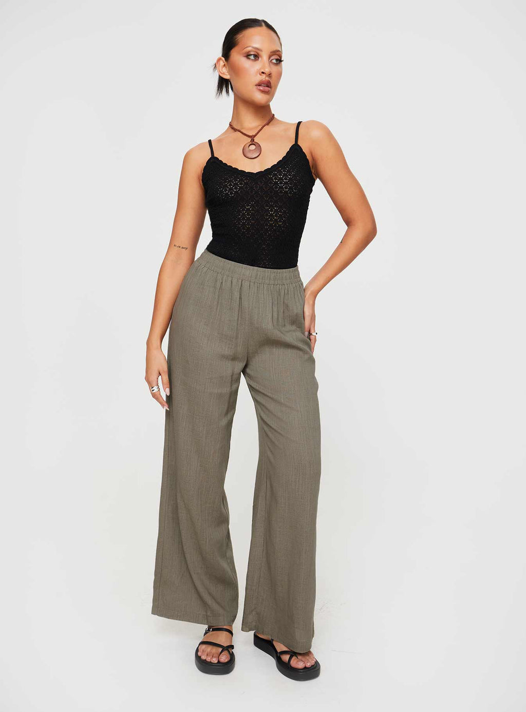 Going For It Knit Bodysuit Black