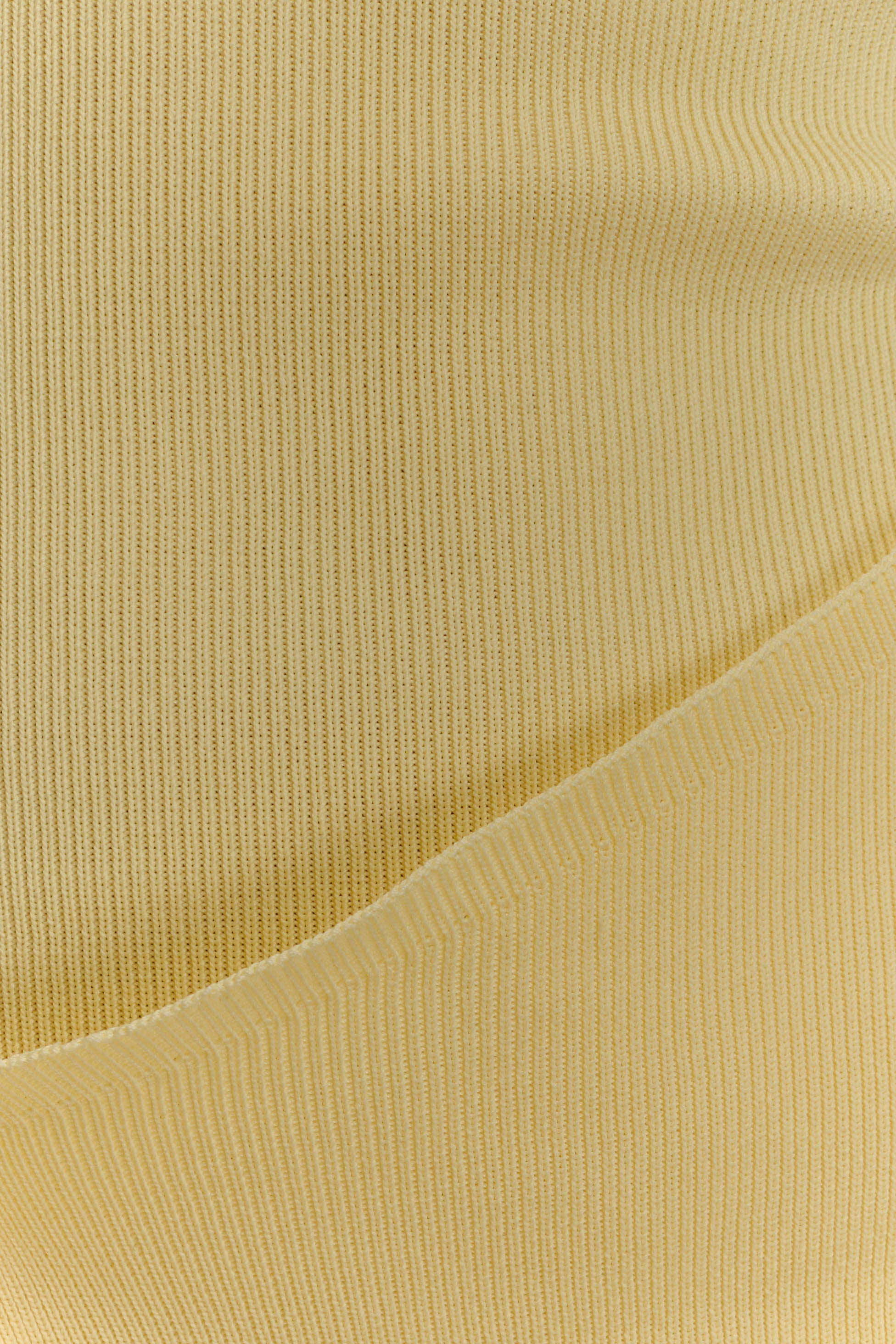 Rian Strapless Knit Mini Dress - Lemon