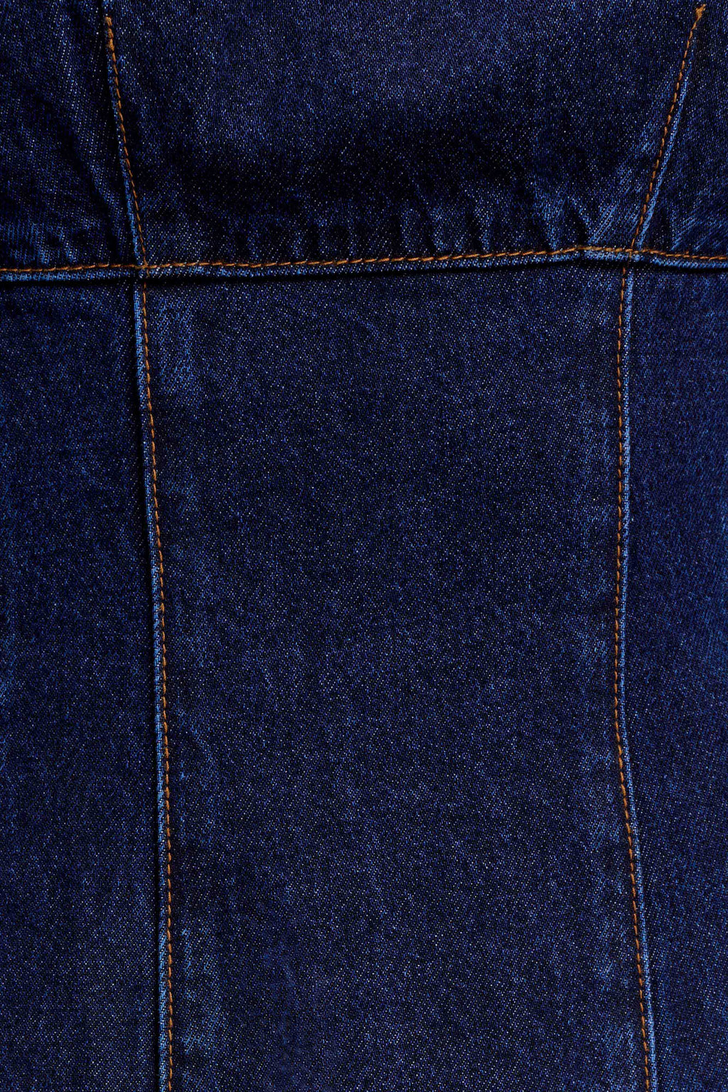 Cosmala Denim Long Sleeve Mini Dress - Indigo Blue