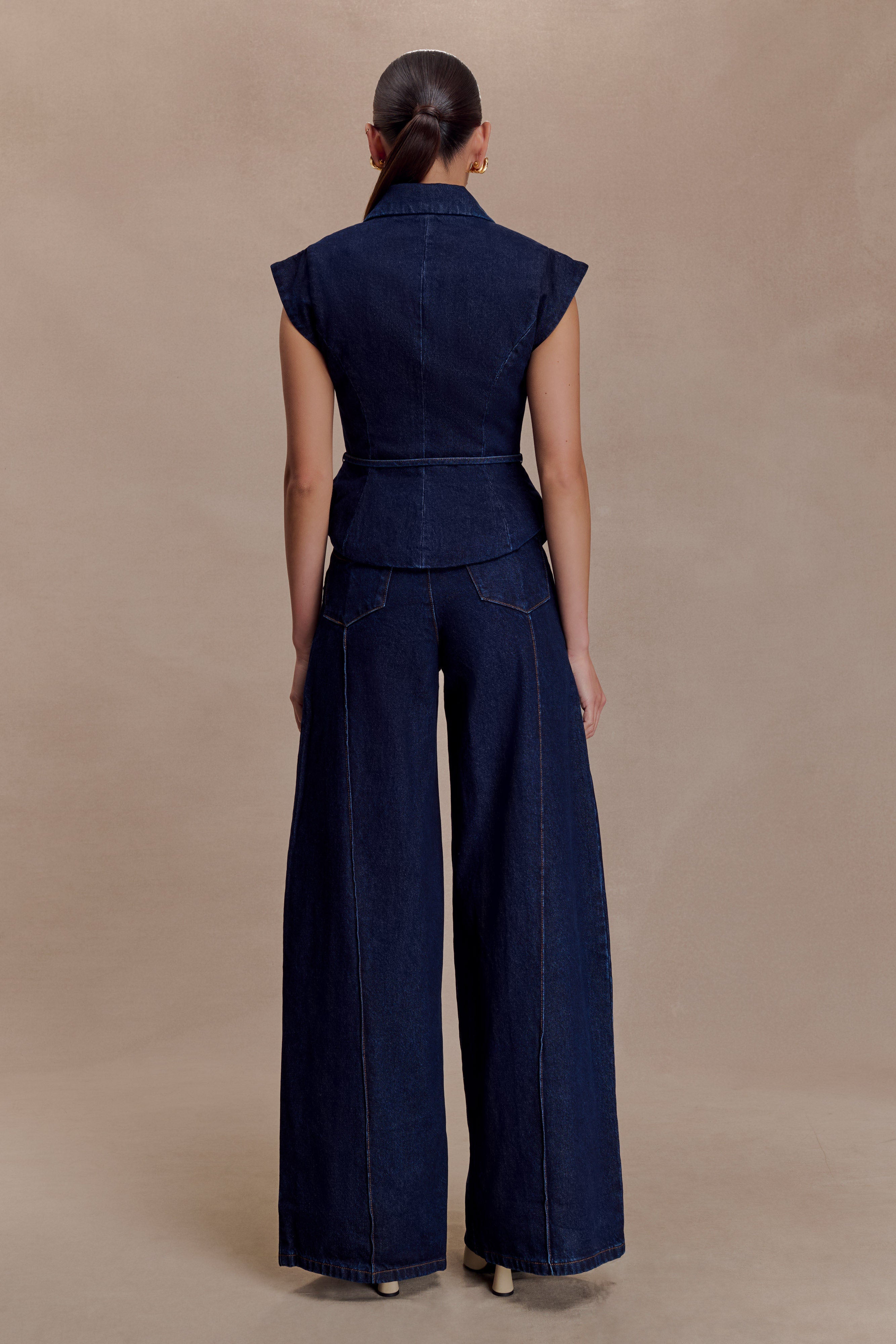 Beatrix High Rise Denim Jeans -  Indigo Blue