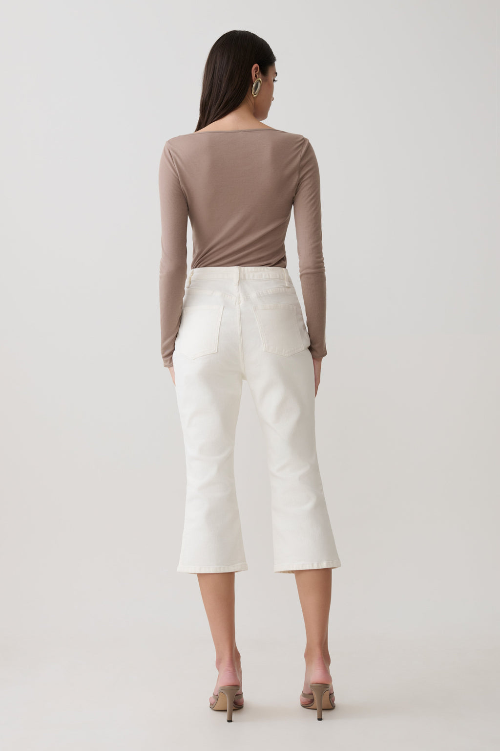 Coraline Long Sleeve Sheer Top - Neutral