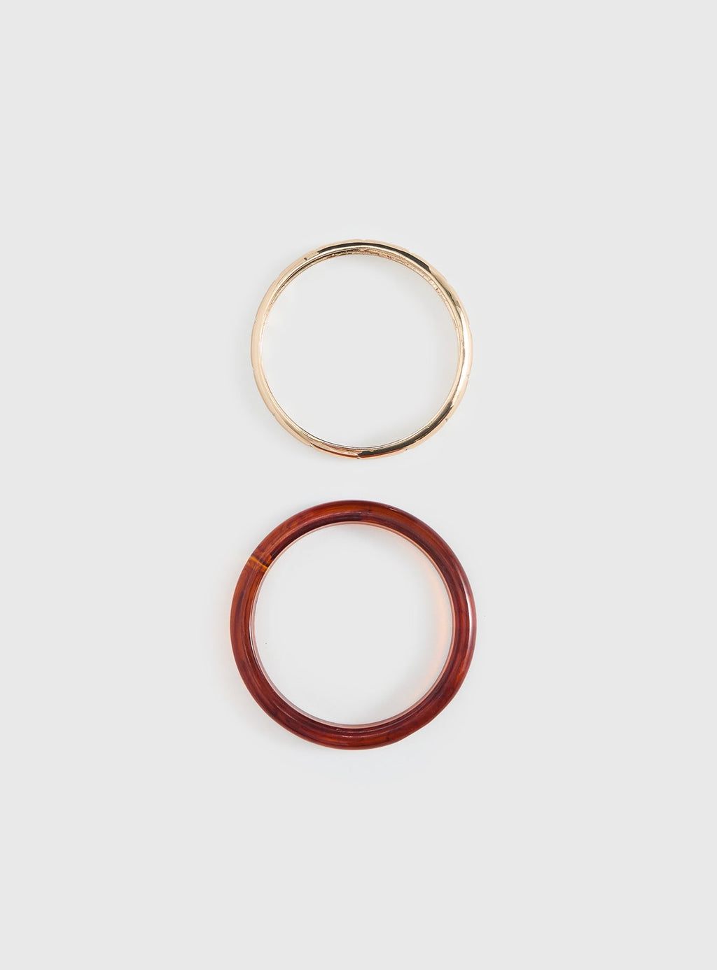 Rhi Rhi Diamante Resin Cuff Pack Brown / Gold