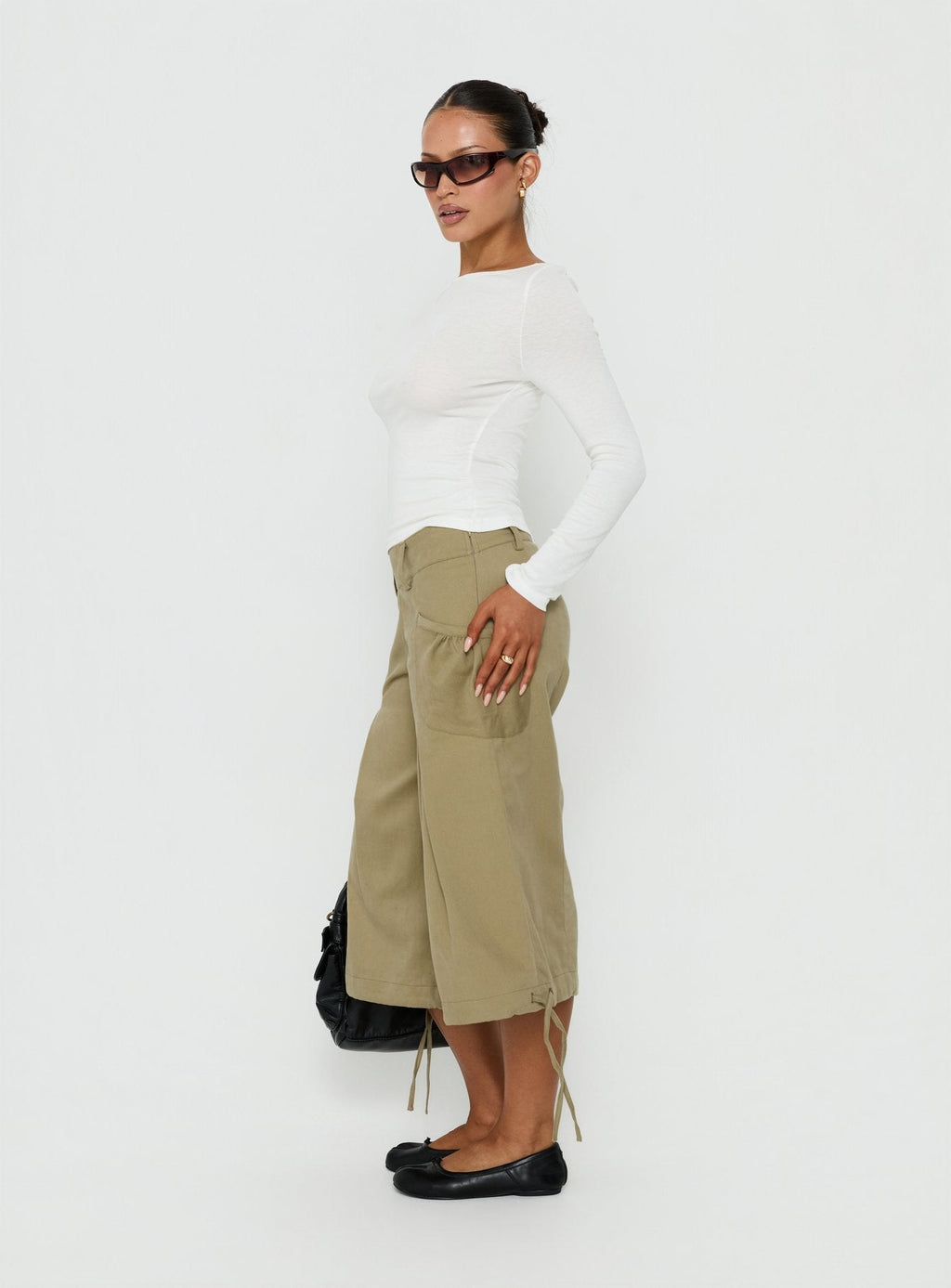 Iria Capri Trouser Khaki