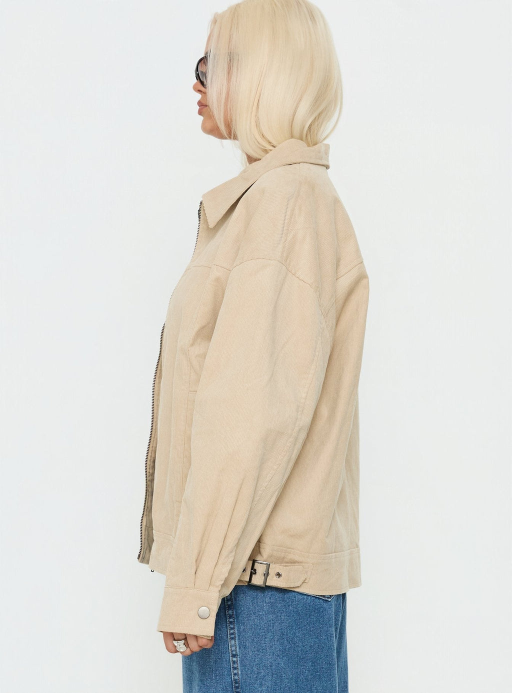 Goldsmith Corduroy Bomber Jacket Stone