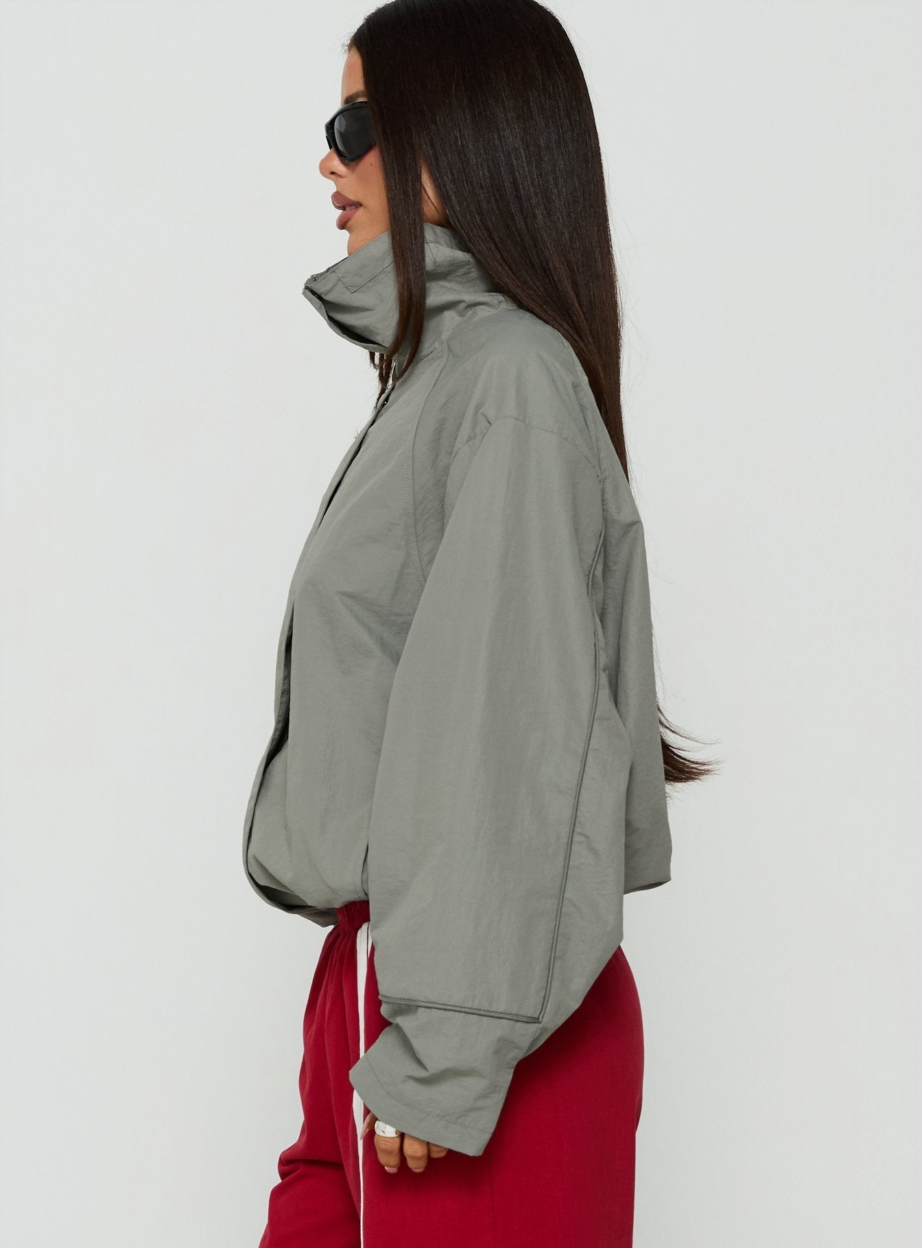 Shoreline Windbreaker Jacket Grey