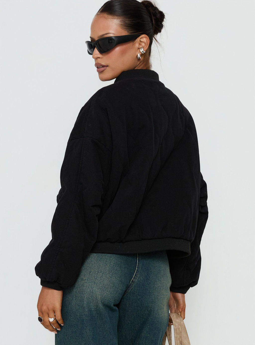 Stick Season Quilted Jacket Black