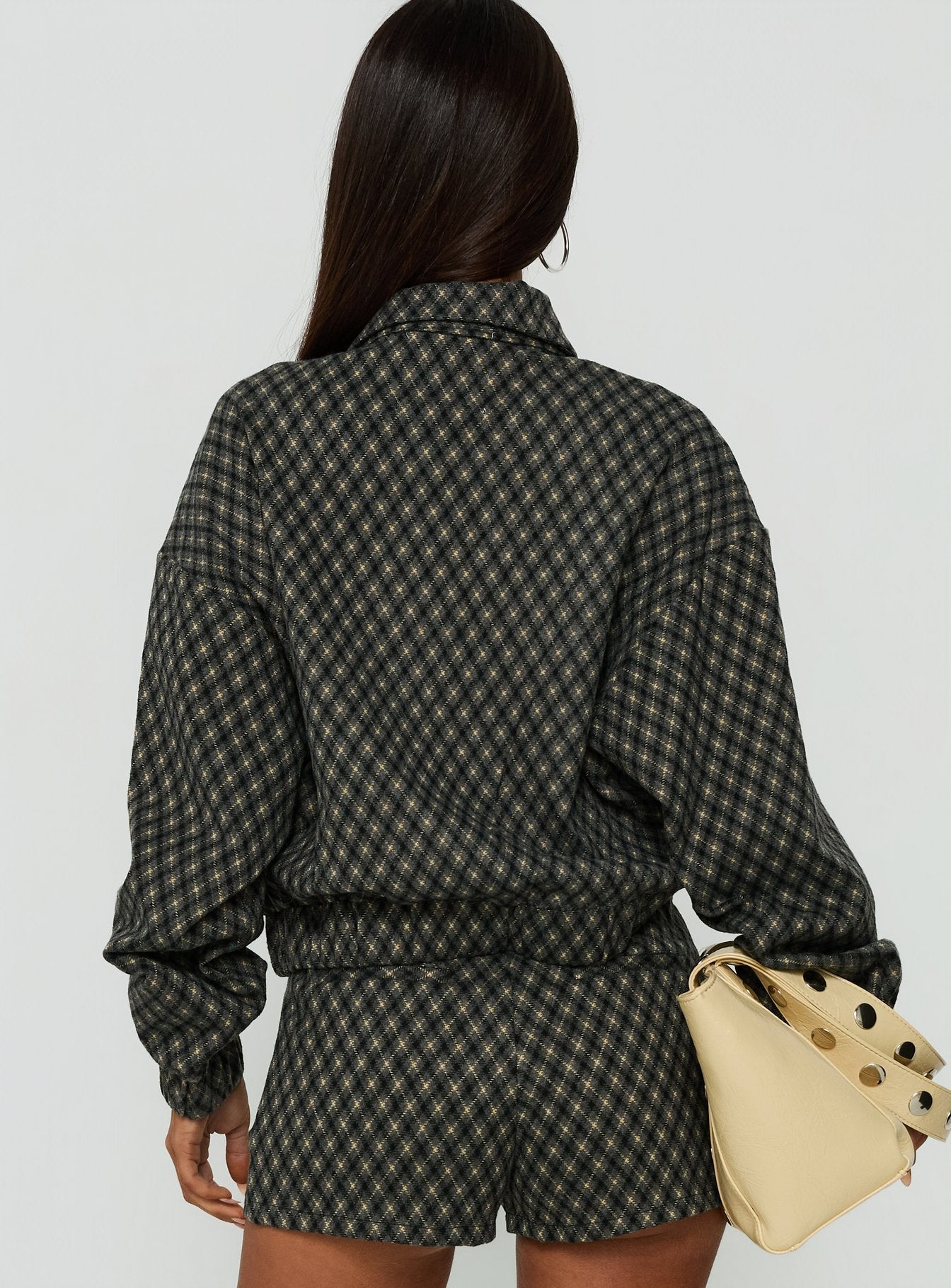 Vanya Collared Jacket Multi Check