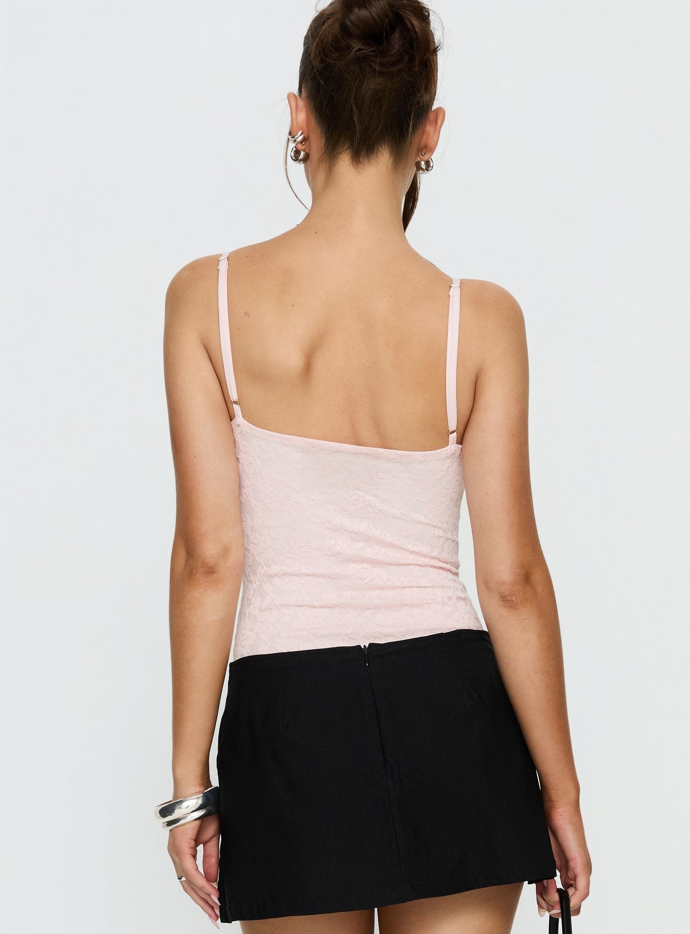 Laryna Lace Bodysuit Pink
