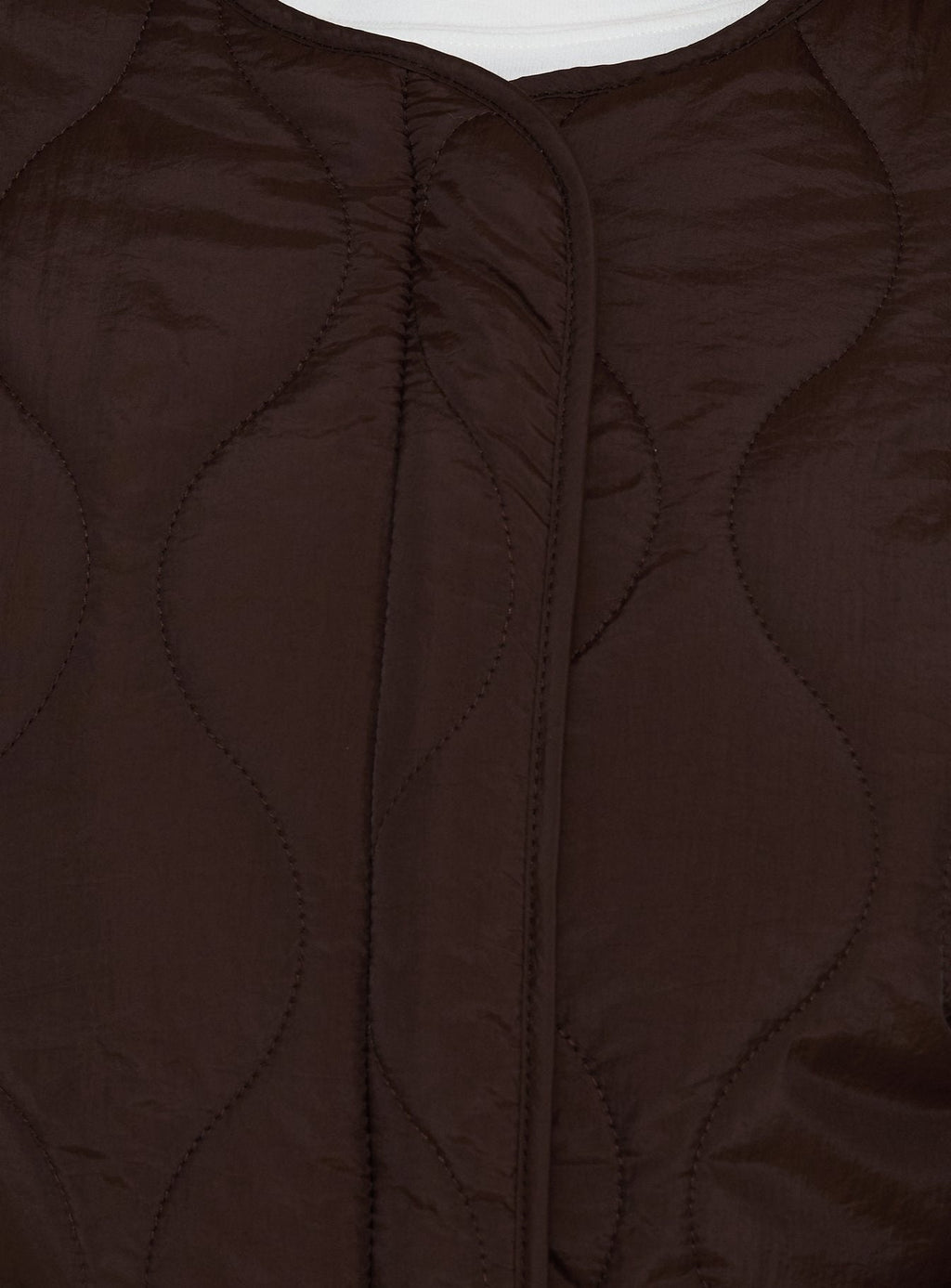 Homebody Quilted Puffer Jacket Brown