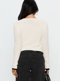 Keree Lightweight Knit Sweater Cream