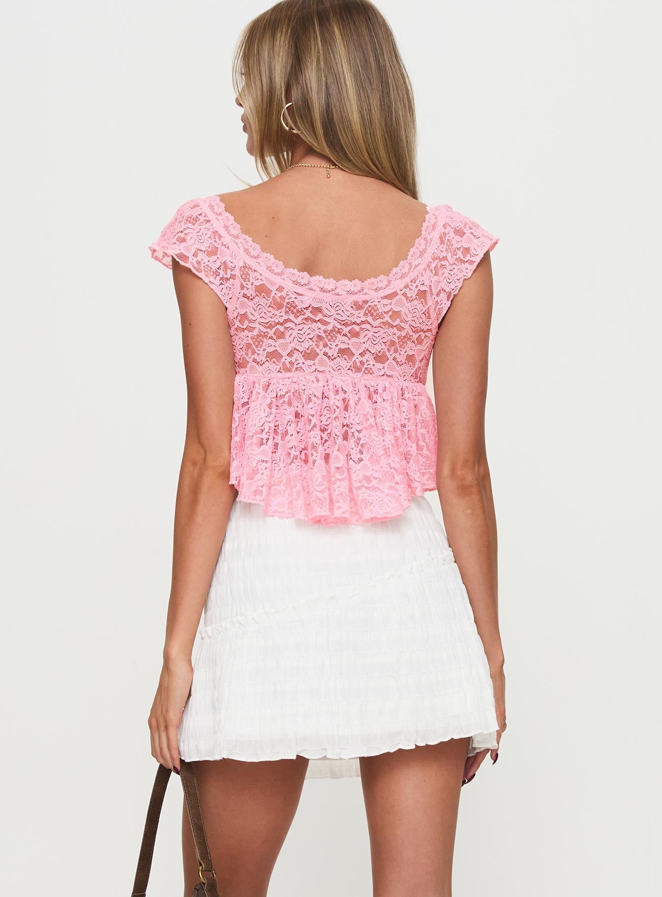 Out Of Sight Mini Skirt White