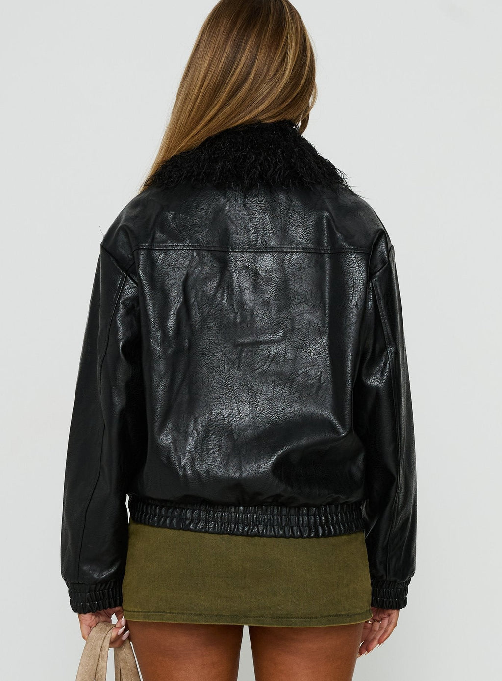 Humankind Faux Fur Jacket Black