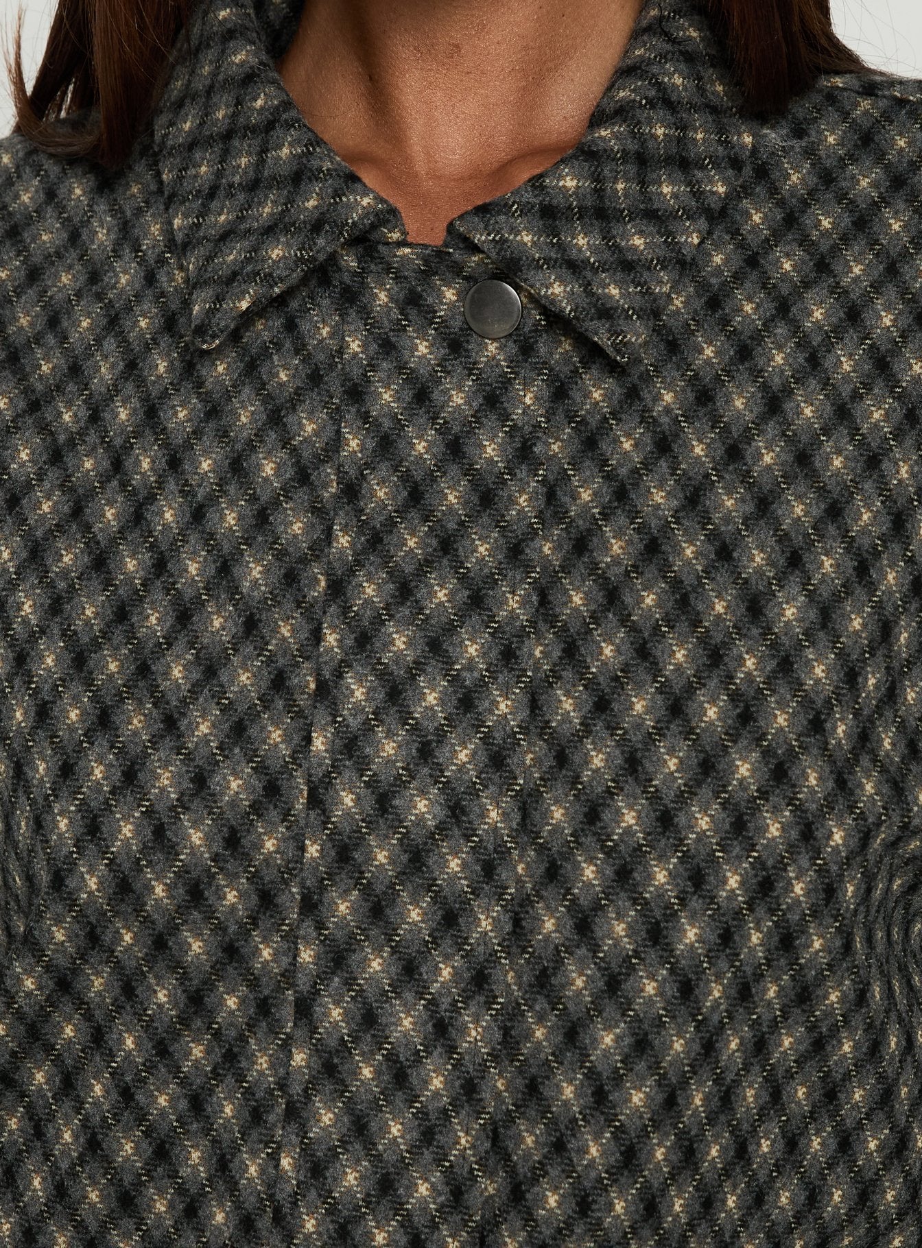 Vanya Collared Jacket Multi Check