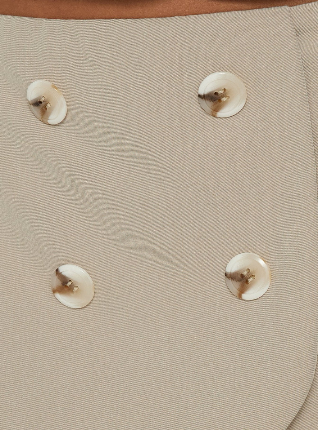 Juliettah Double Breasted Mini Skort Beige