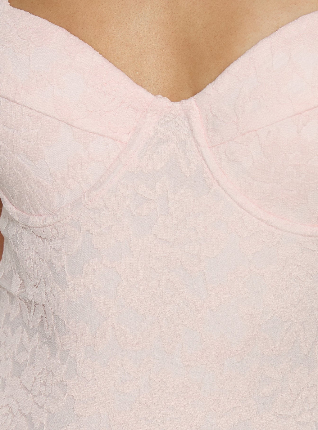 Laryna Lace Bodysuit Pink
