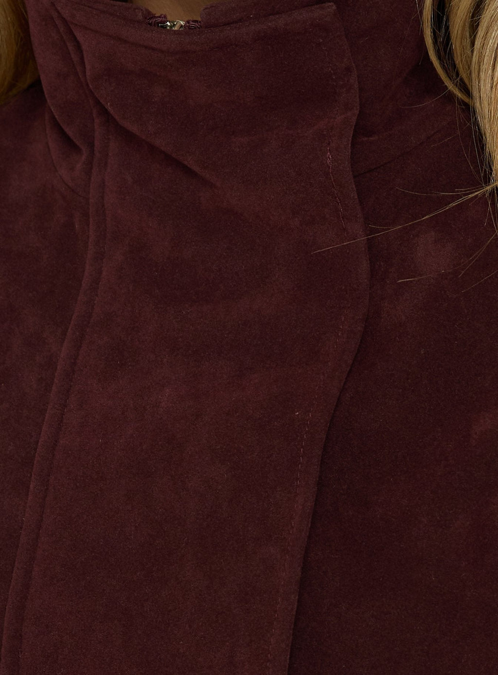 Tayne Funnel Neck Jacket Burgundy