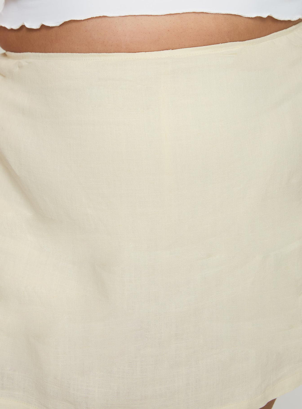 Gigi Skort Linen Cream Curve