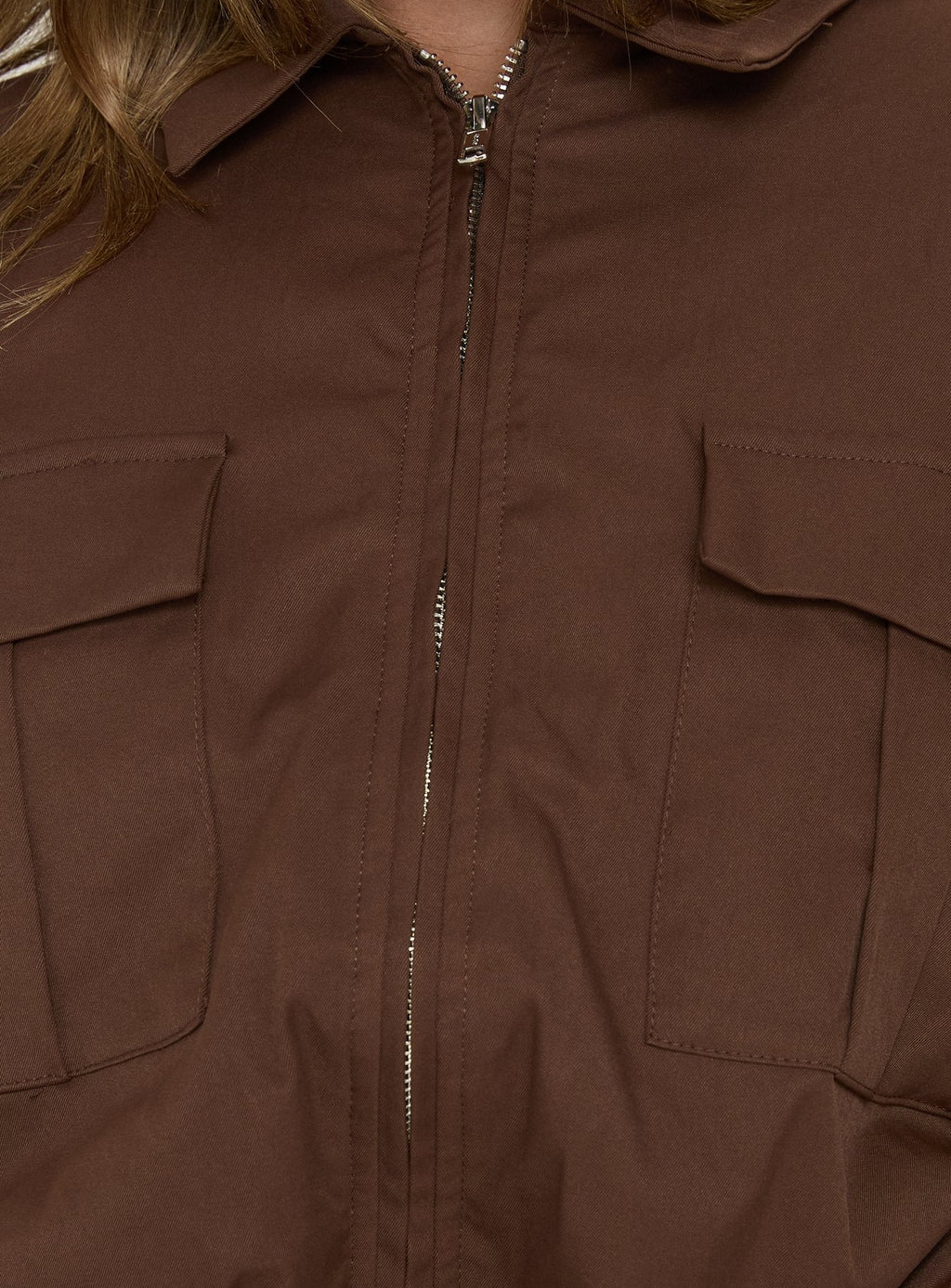 Right Time Bomber Jacket Chocolate