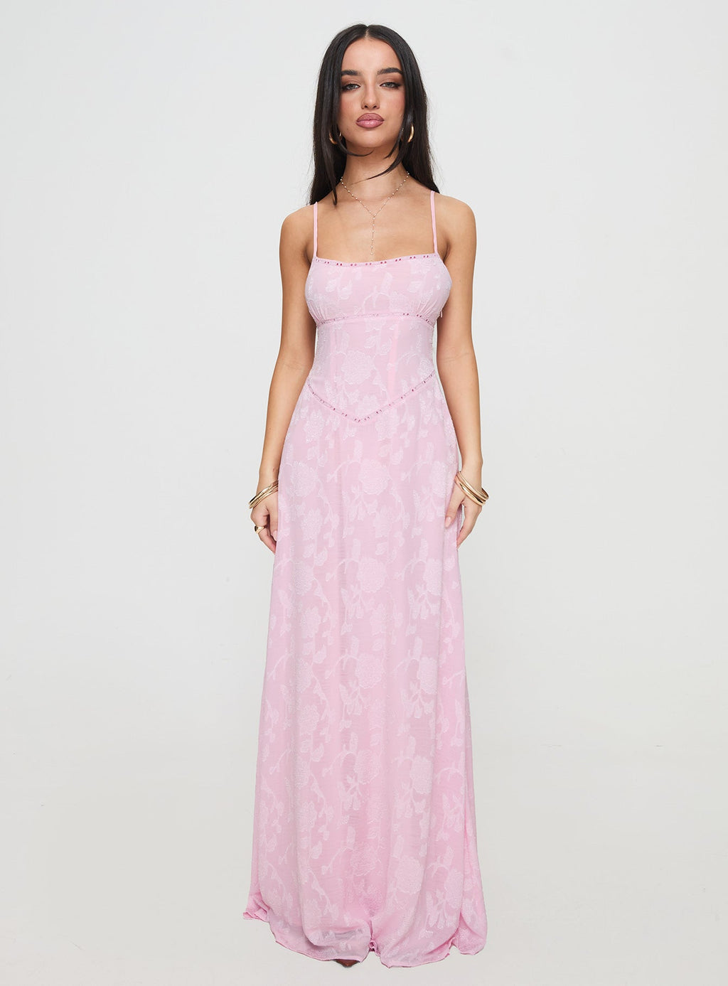 South Of France Maxi Dress Pink Petite