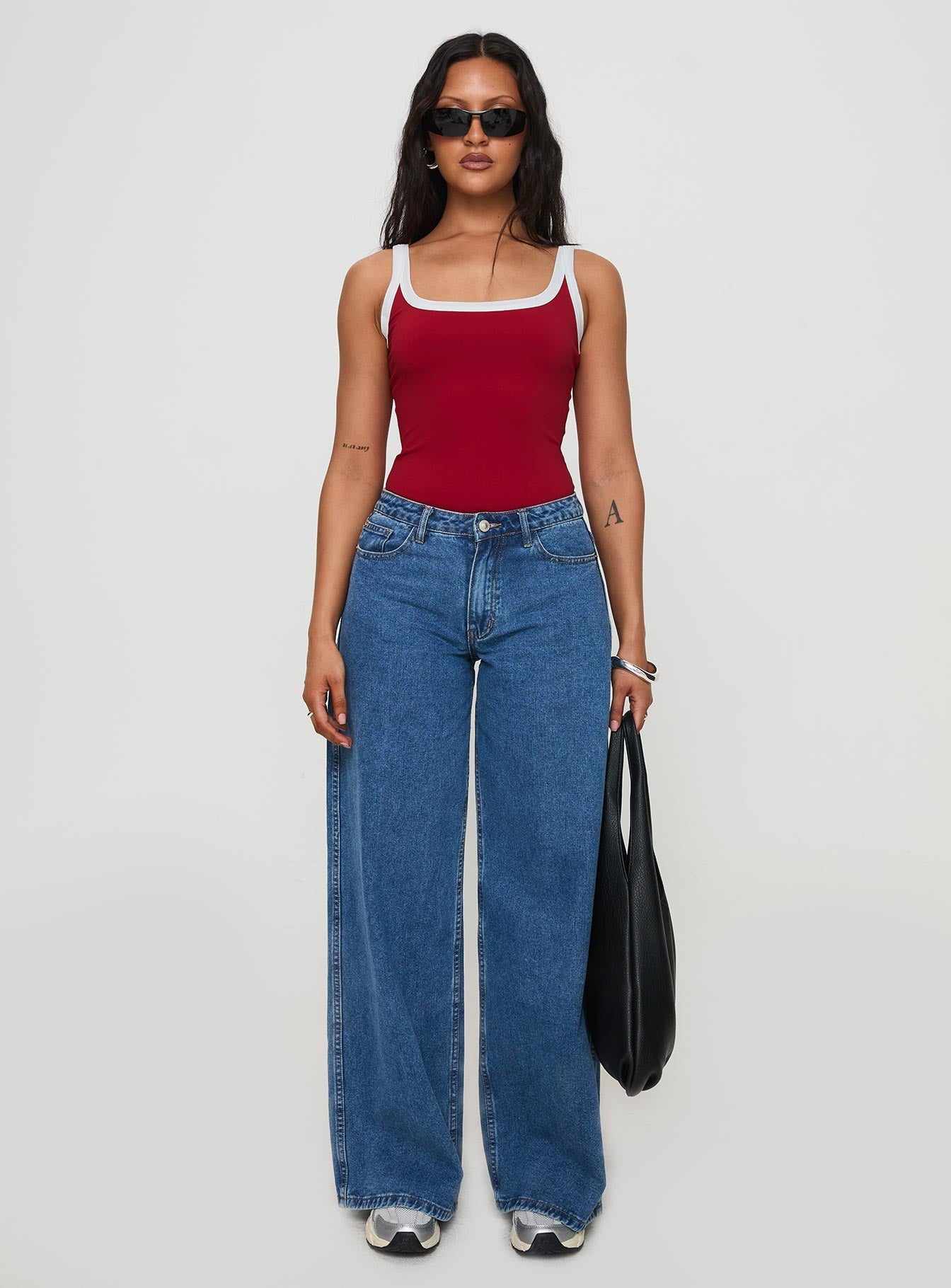 Astrea Bodysuit Red / White