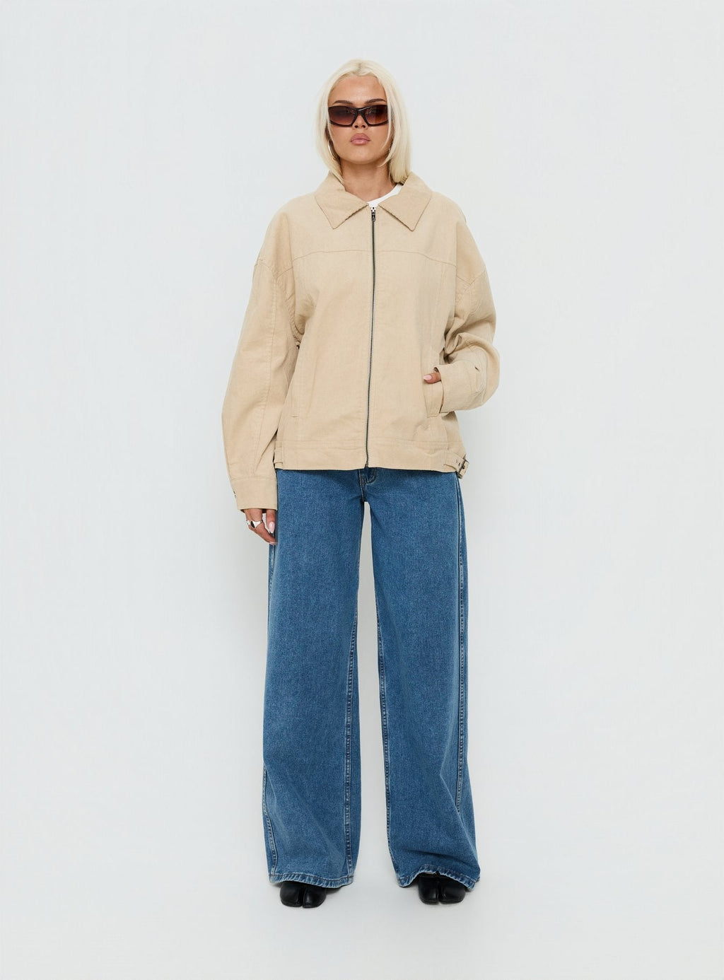 Goldsmith Corduroy Bomber Jacket Stone