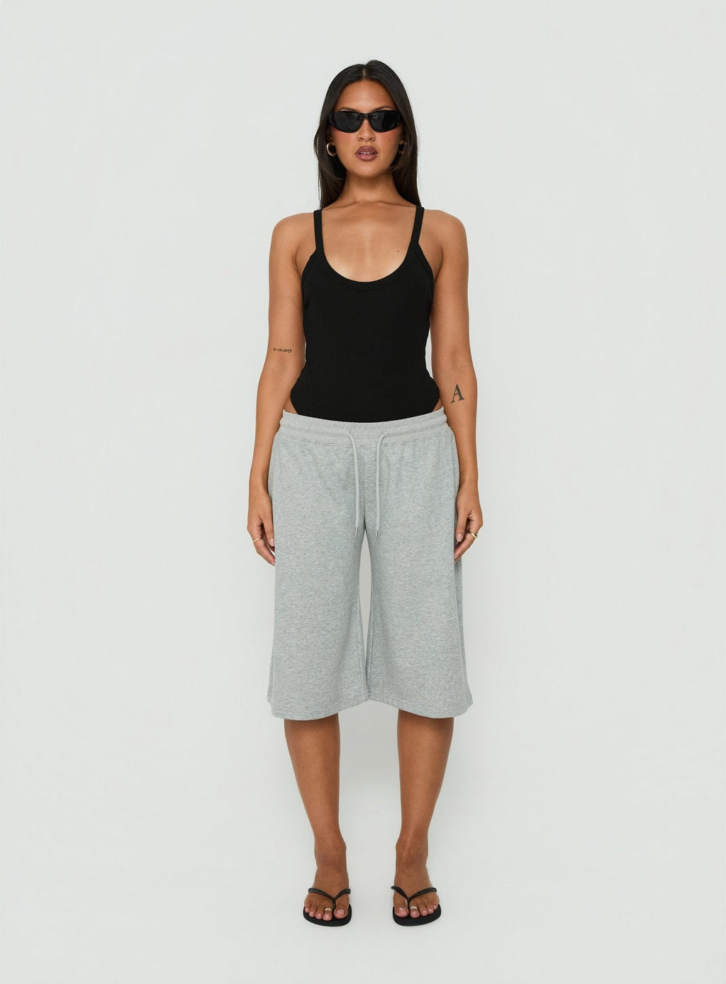 Nerinah Ribbed Bodysuit Black