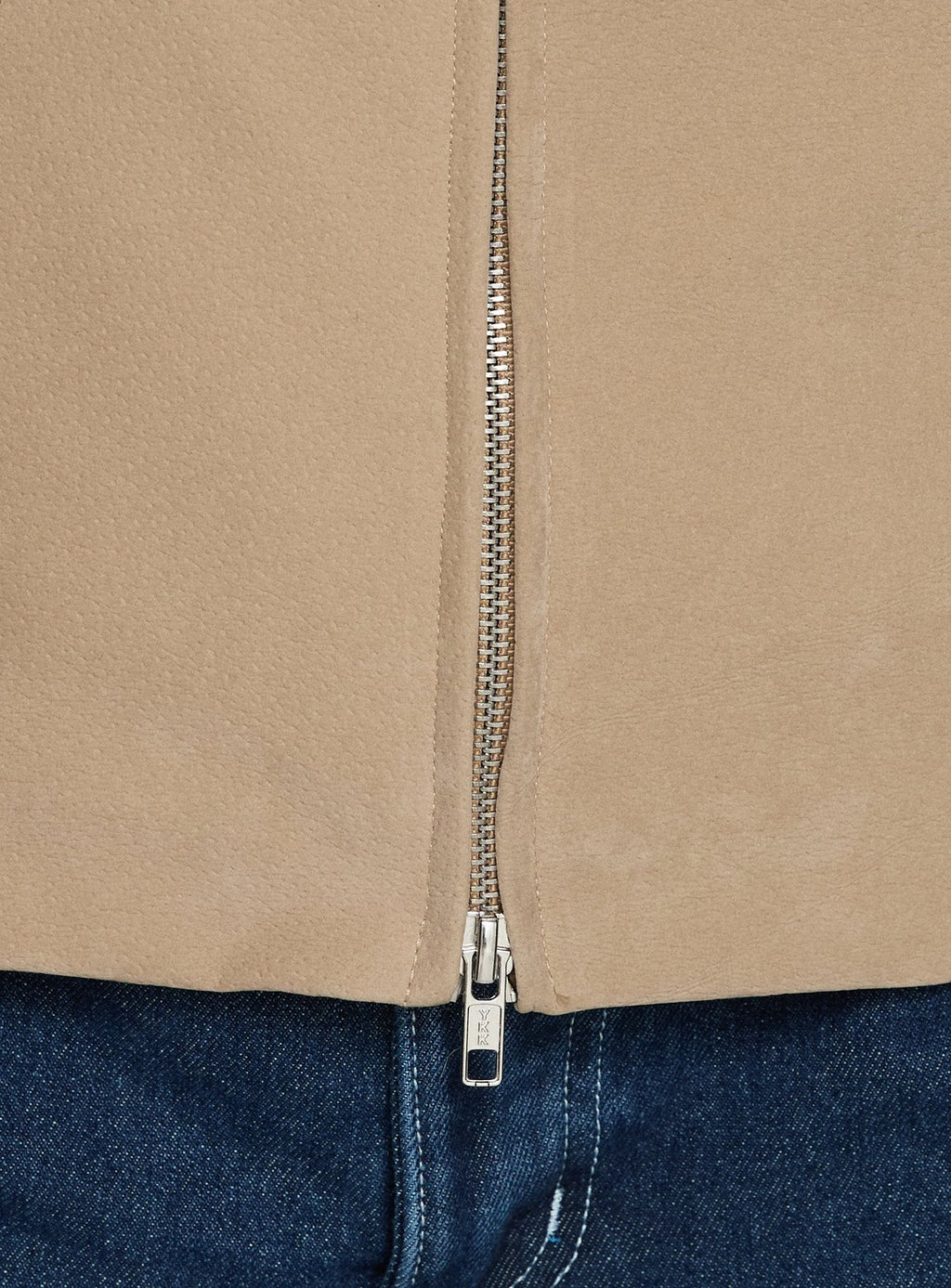 Ryzen Faux Suede Fitted Jacket Stone