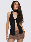 Jordayna Stud Mini Skirt Brown