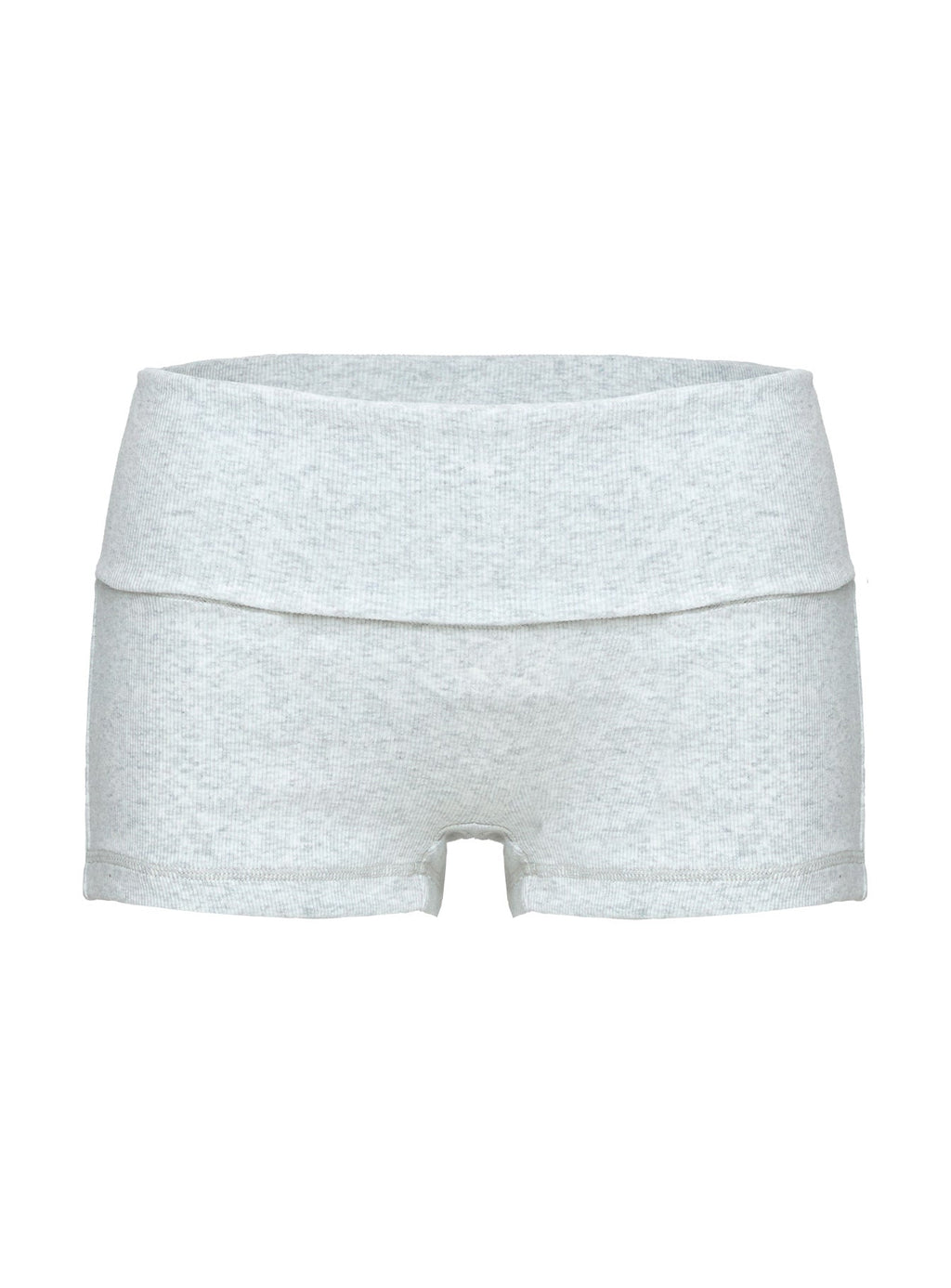 Baseline Low Rise Rib Shorts Grey Marle