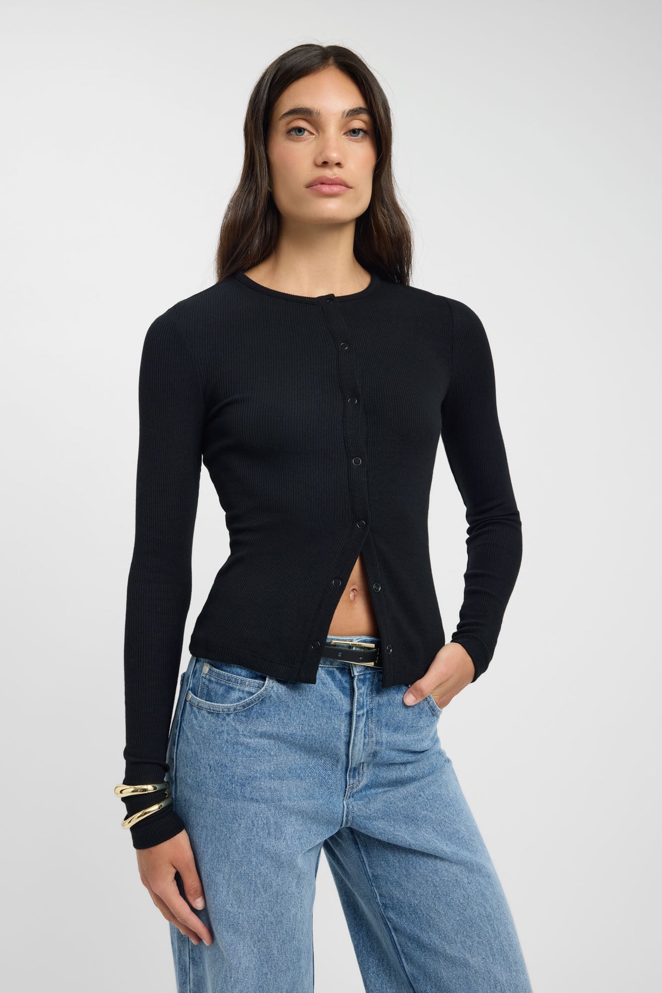 Atlas Snap Long Sleeve Top