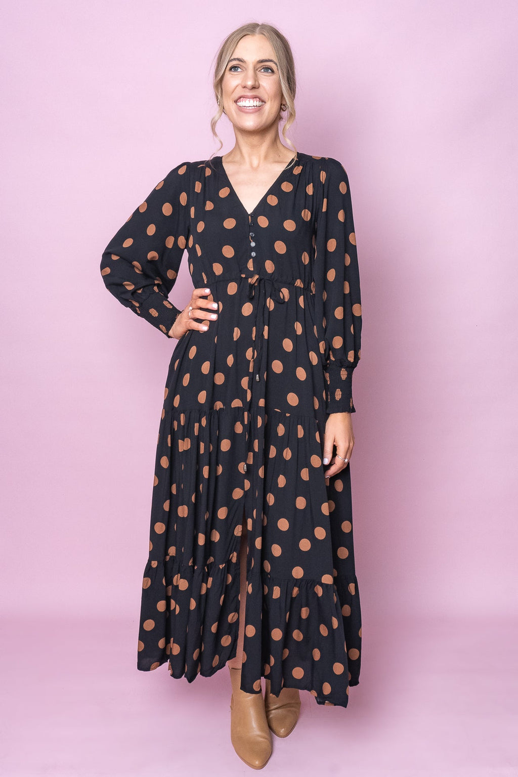Franco Maxi Dress in Black