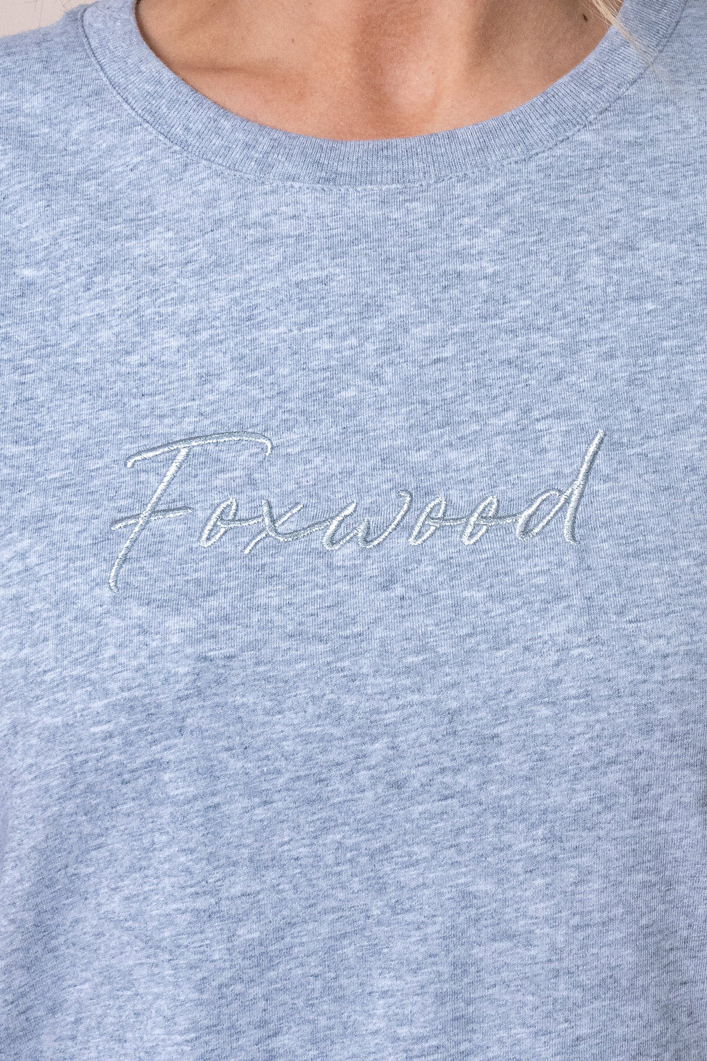 Signature Tee in Grey Marle - Foxwood