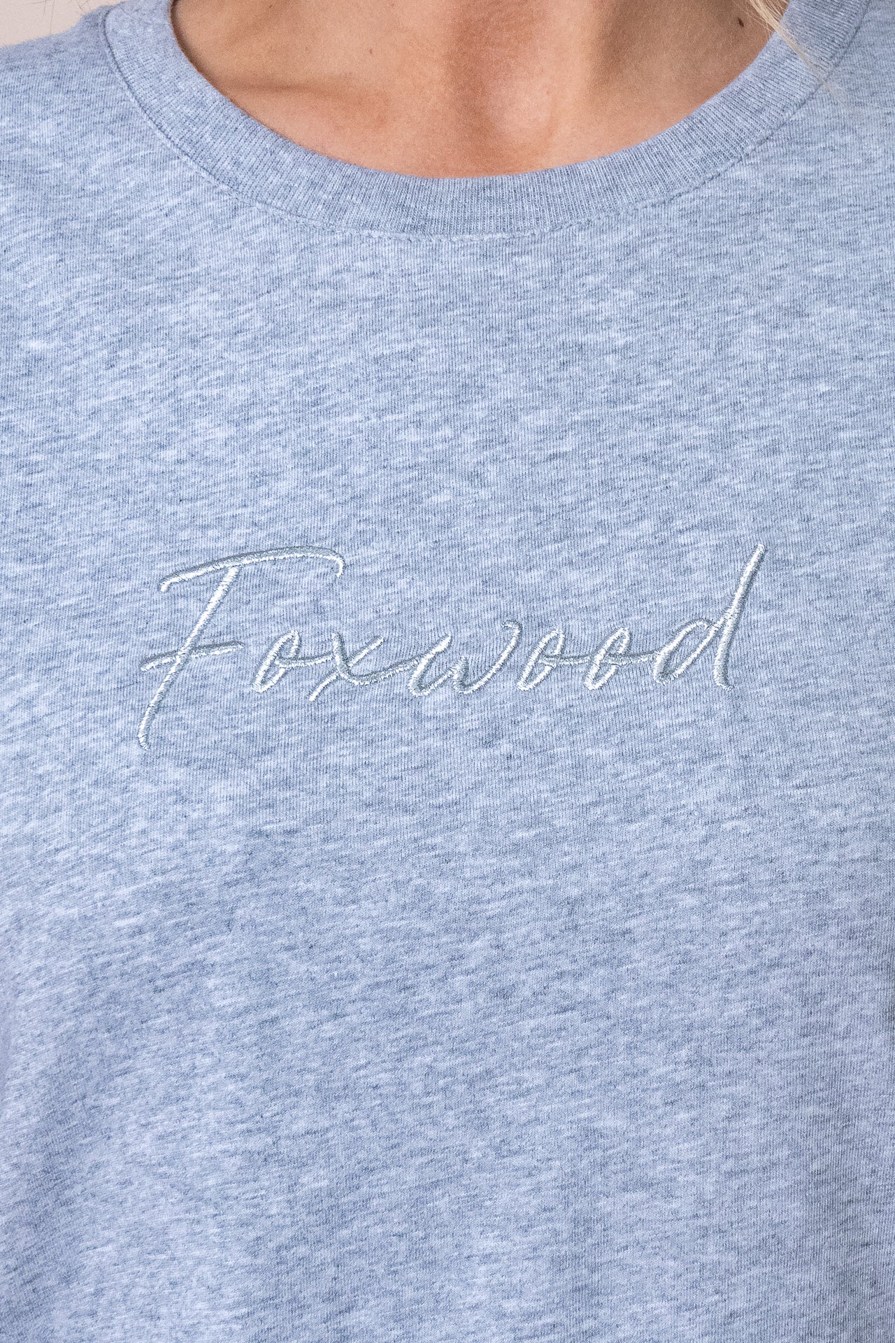 Signature Tee in Grey Marle - Foxwood