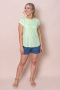 Signature Tee in Apple Mint - Foxwood