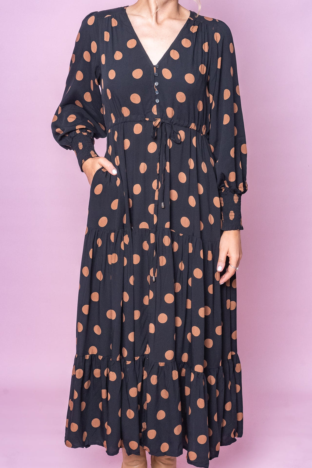 Franco Maxi Dress in Black