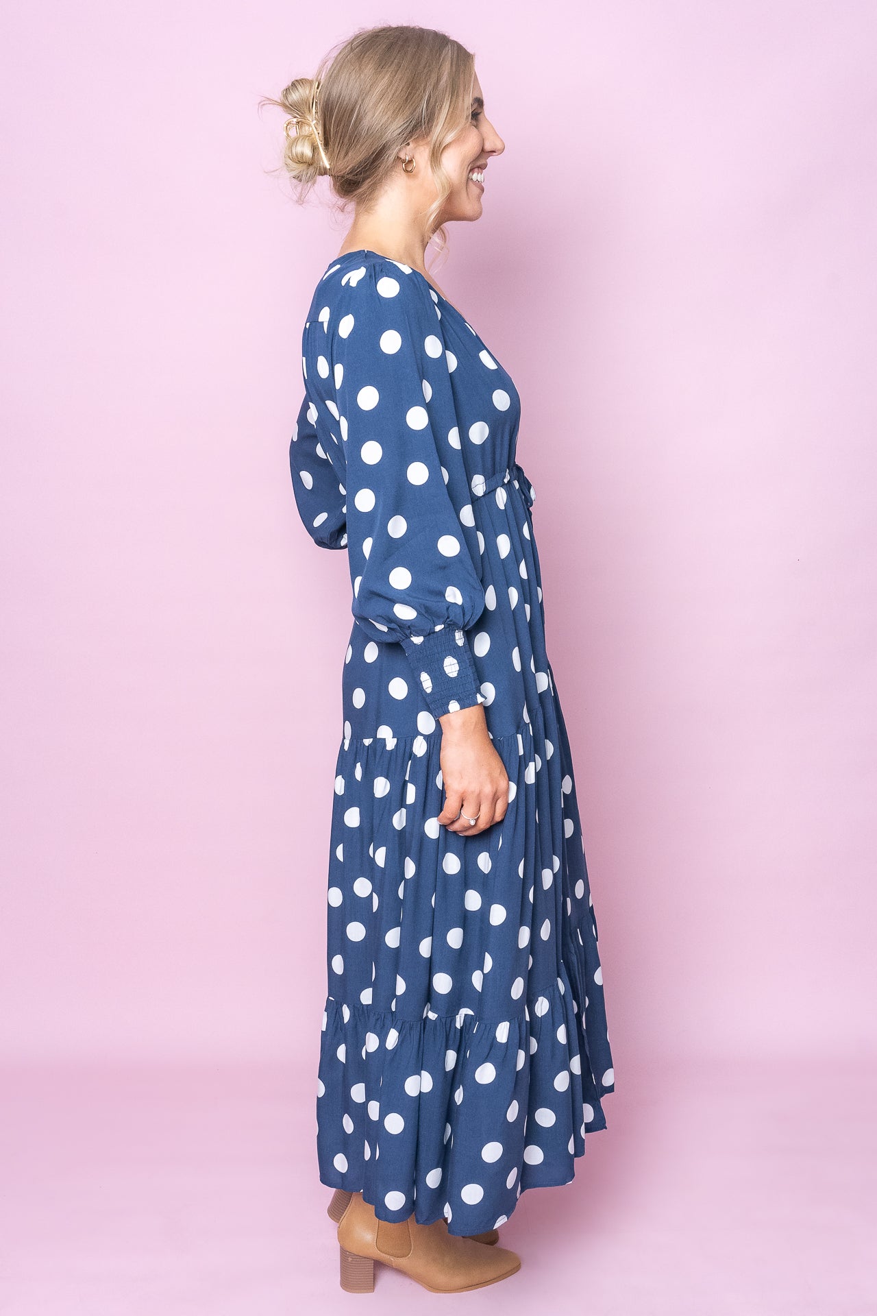 Franco Maxi Dress in Navy