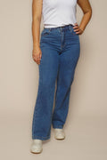 Jacqui Wide Leg Jeans in Heritage Blue - All About Eve