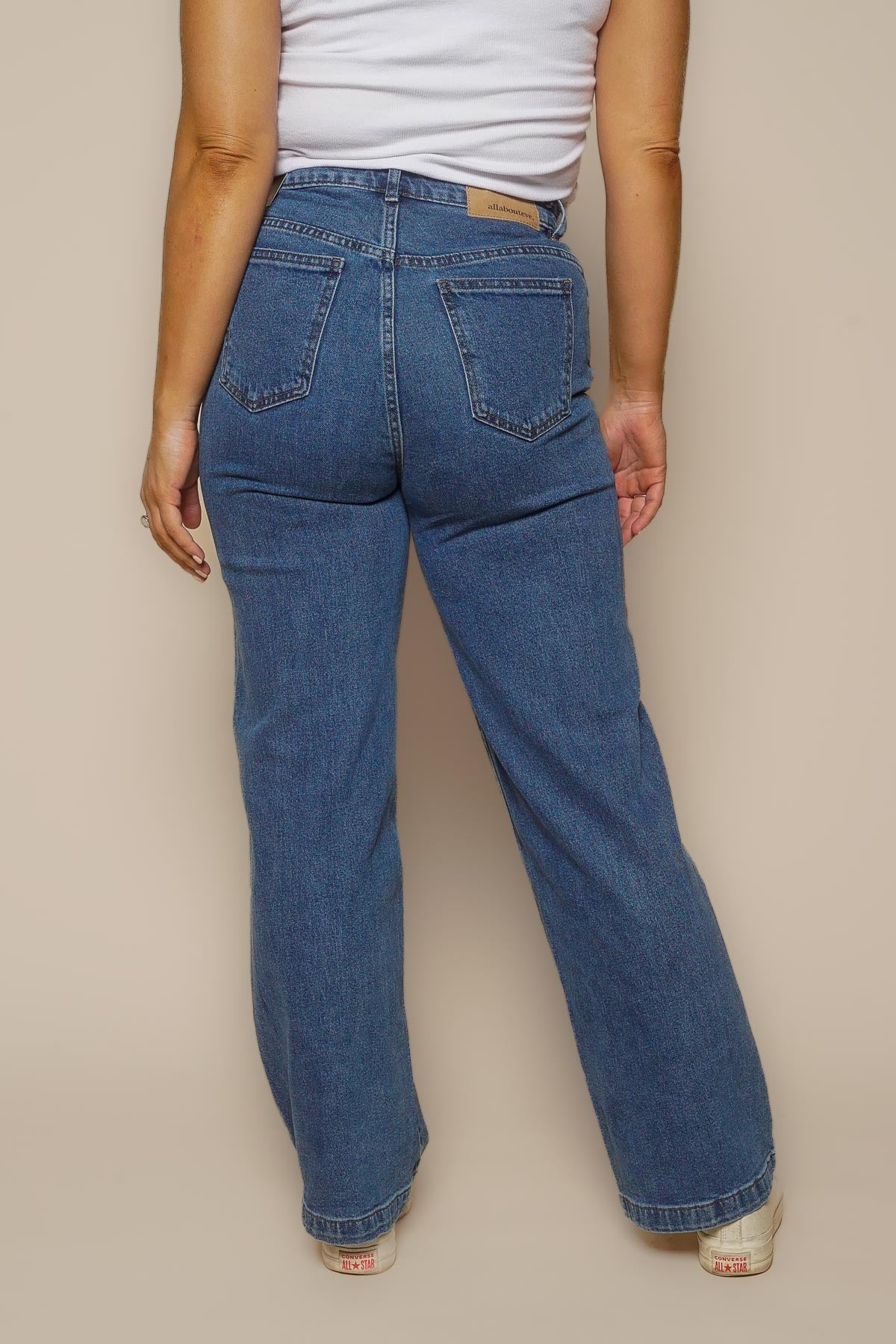 Jacqui Wide Leg Jeans in Heritage Blue - All About Eve