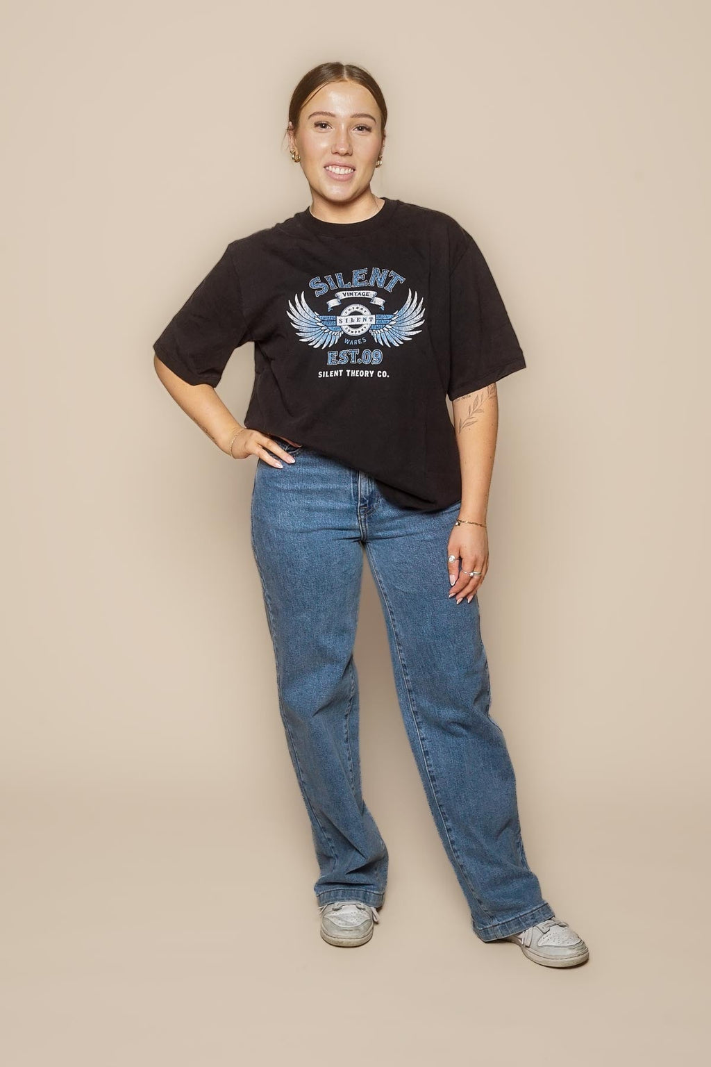 Jacqui Wide Leg Jeans in Light Blue - All About Eve