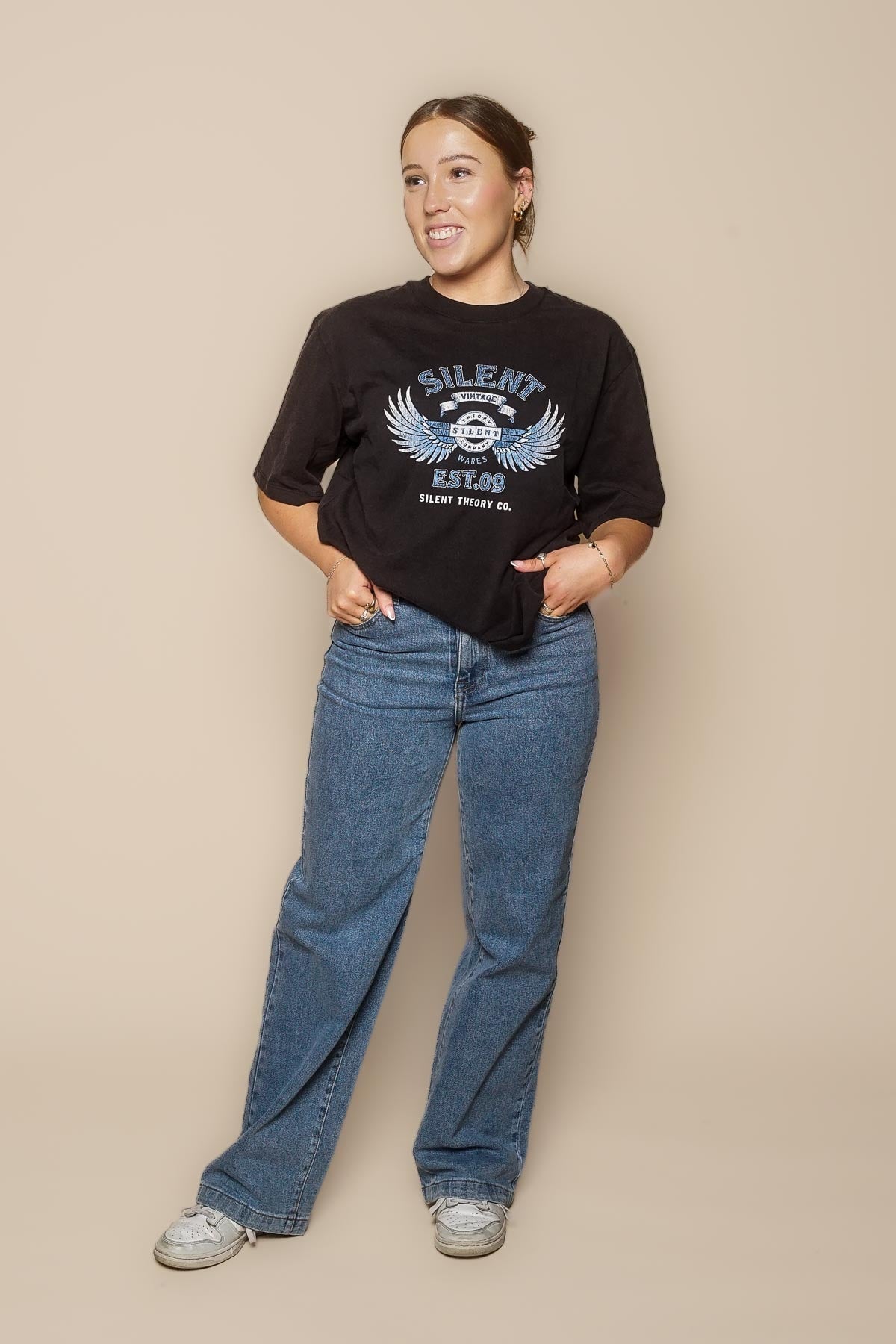 Jacqui Wide Leg Jeans in Light Blue - All About Eve
