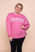 Interval Long Sleeve Top in Bubblegum Pink/White - Foxwood