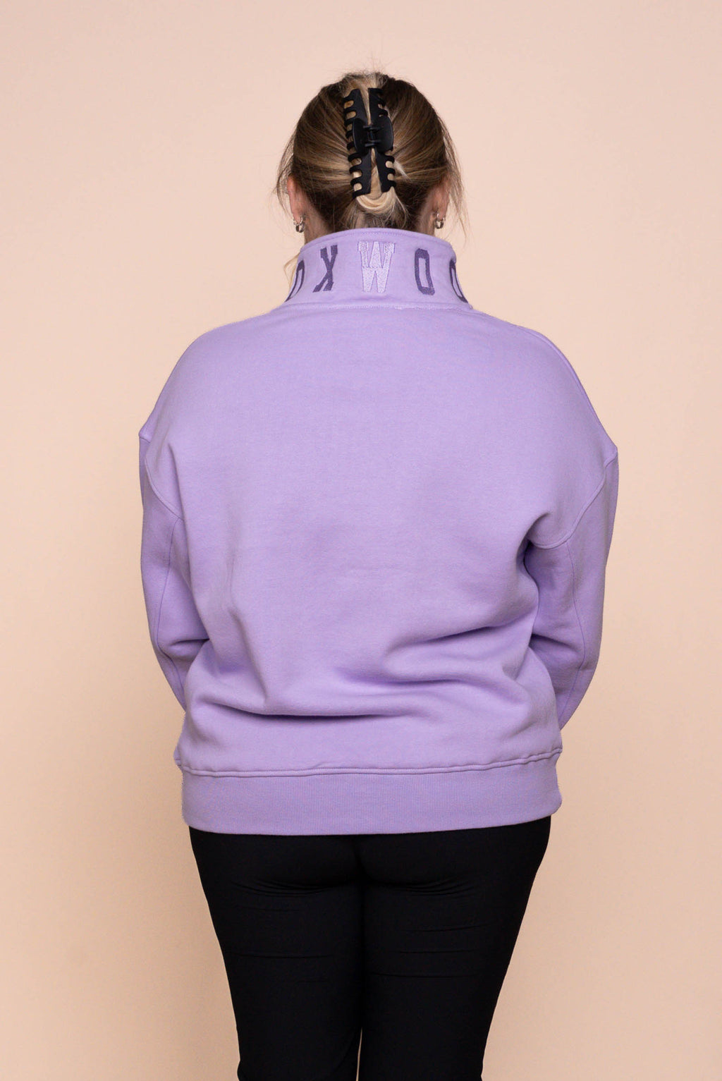 College Zip Crew in Lavender - Foxwood